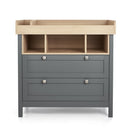 Mamas & Papas Harwell 2 Piece Cotbed & Dresser Roomset Grey/Oak Nursery Room Sets SEHL1TM00 5057232688143