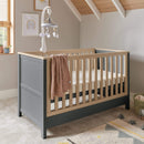 Mamas & Papas Harwell 2 Piece Cotbed & Dresser Roomset Grey/Oak Nursery Room Sets SEHL1TM00 5057232688143