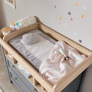 Mamas & Papas Harwell 2 Piece Cotbed & Dresser Roomset Grey/Oak Nursery Room Sets SEHL1TM00 5057232688143