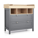 Mamas & Papas Harwell 2 Piece Cotbed & Dresser Roomset Grey/Oak Nursery Room Sets SEHL1TM00 5057232688143