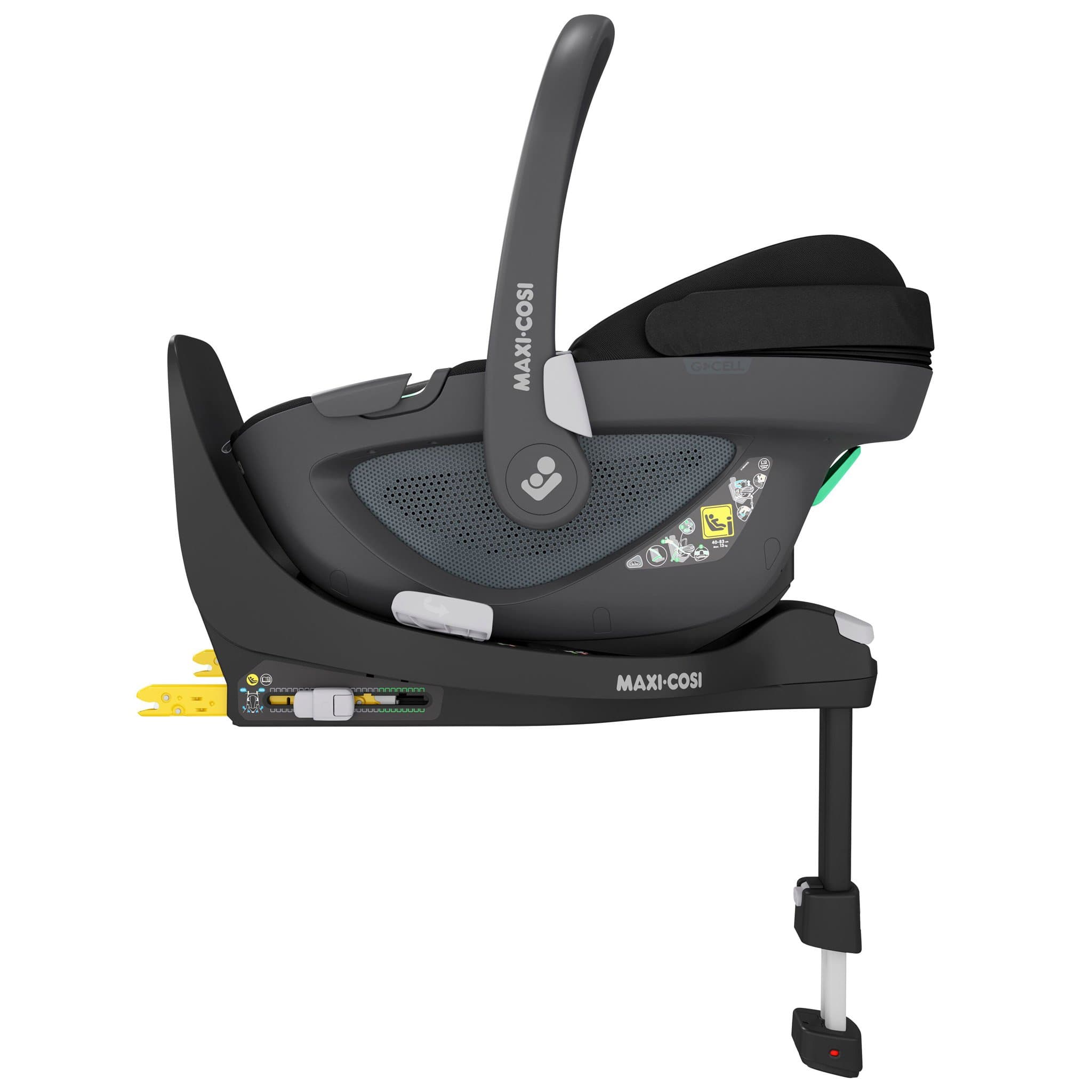Maxi Cosi Pebble 360 & Family Fix 360 Base Bundle Essential Black i-Size Car Seats 8336-ESS-BLK 8712930170501