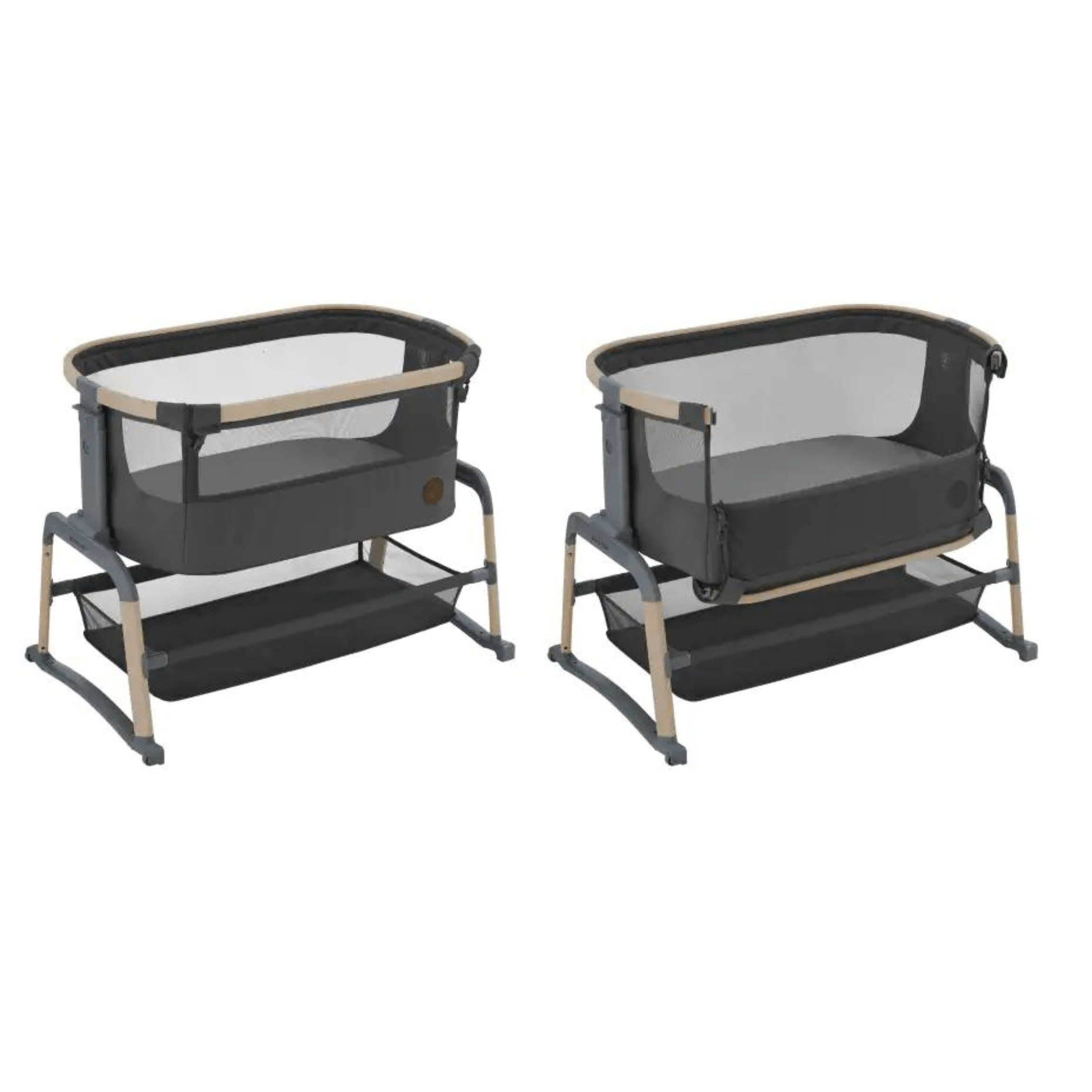 Maxi-Cosi Iora Air Bedside Crib in Beyond Graphite 2121043300 3220660341344
