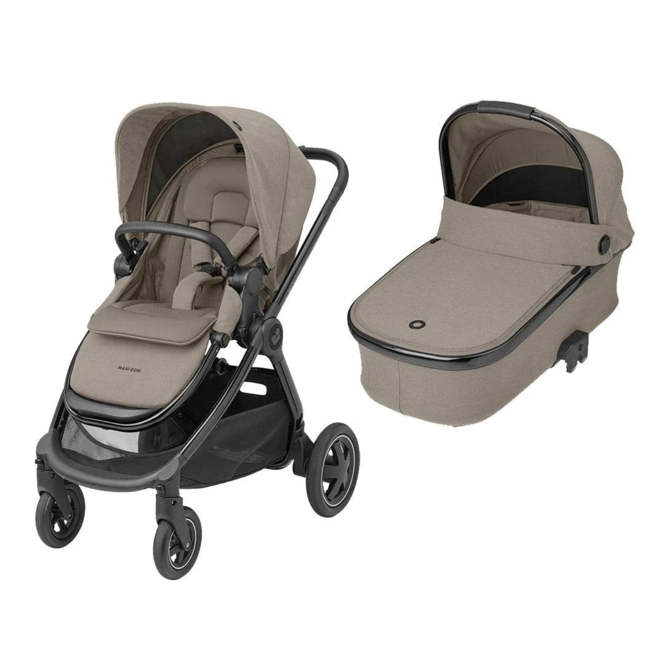 Maxi-Cosi Adorra Luxe Pebble 360 Travel System & Base in Twillic Truffle Travel Systems KF51800000 3220660337989