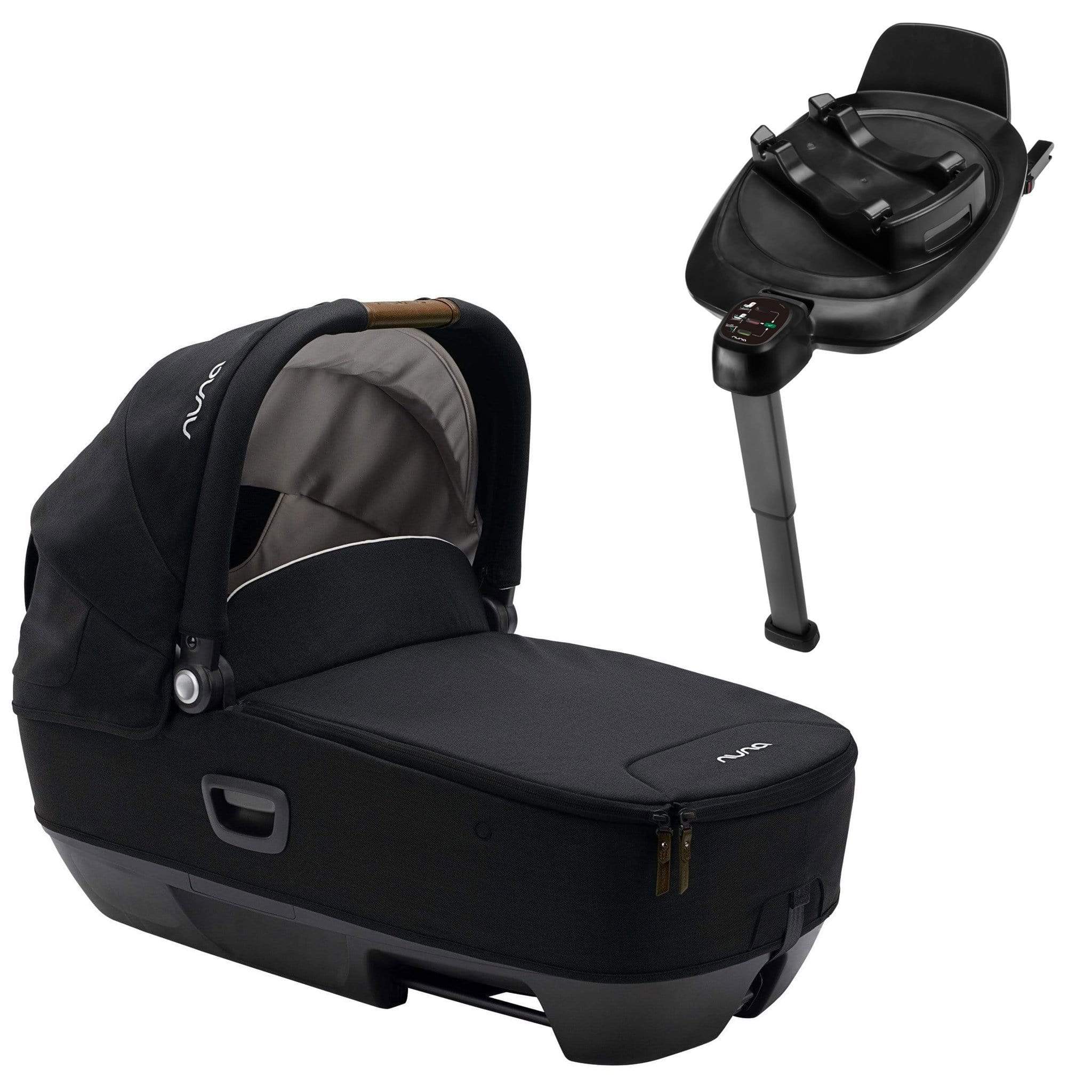 Nuna CARI Next & BASE Next Bundle Caviar Chassis & Carrycots