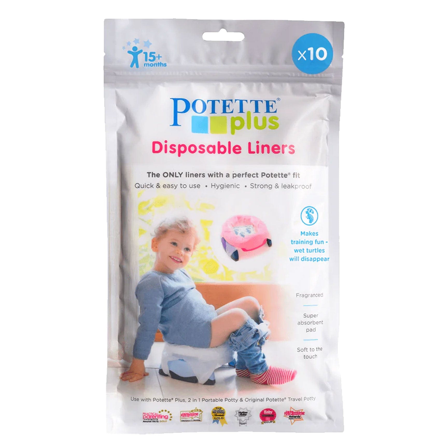 Pottete Plus Liners x 10 Potty Training POLP-10