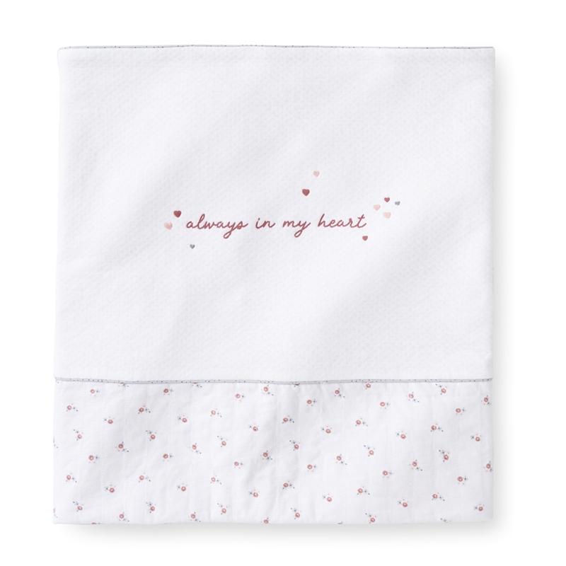 Silver Cross Floral Coverlet Follow Your Dreams