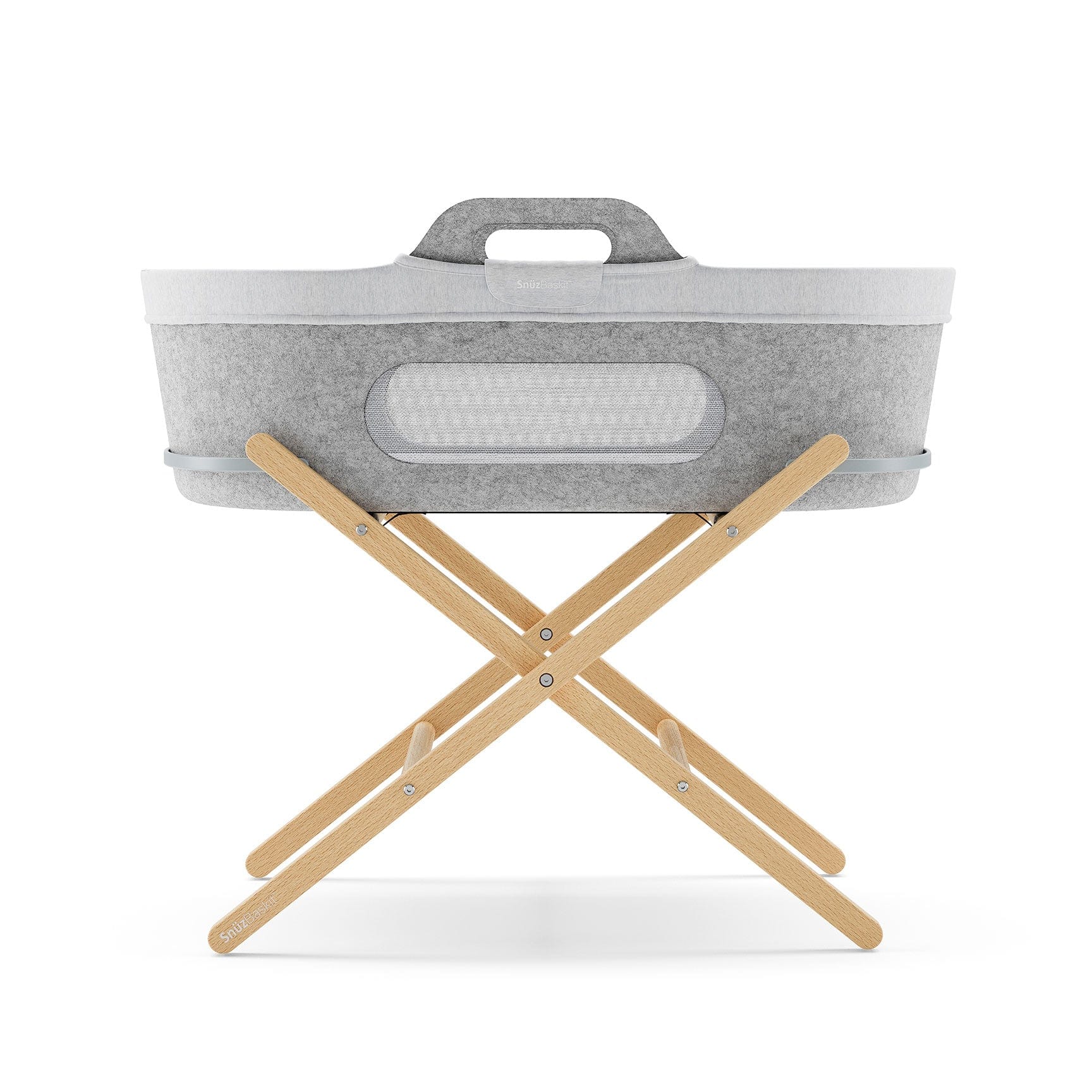 SnüzPod Moses Baskit Liner in Light Grey Marl Moses Baskets & Stands AC030B 5060730244049
