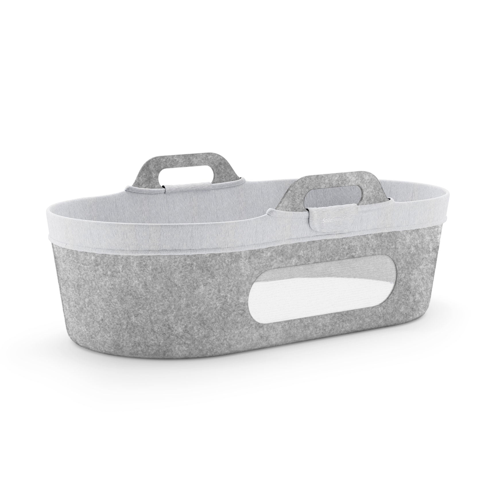 SnüzPod Moses Baskit Liner in Light Grey Marl Moses Baskets & Stands AC030B 5060730244049