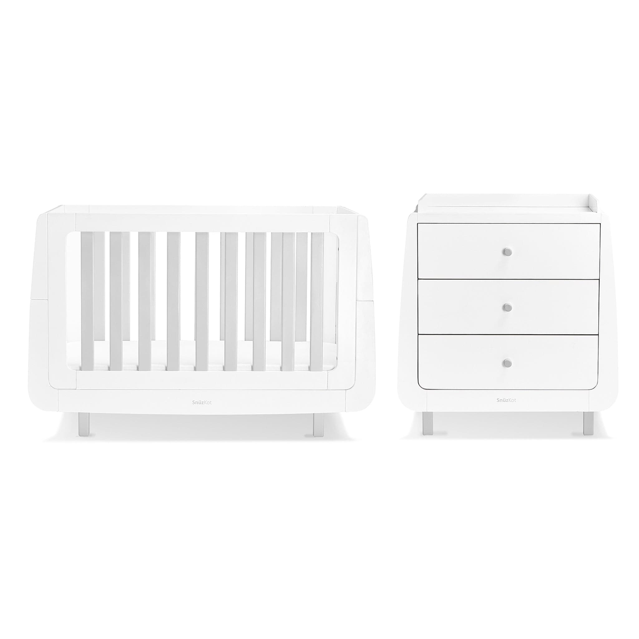 SnüzKot Mode 2 Piece Nursery Furniture Set in Grey Nursery Room Sets FN007MD 5060157946496