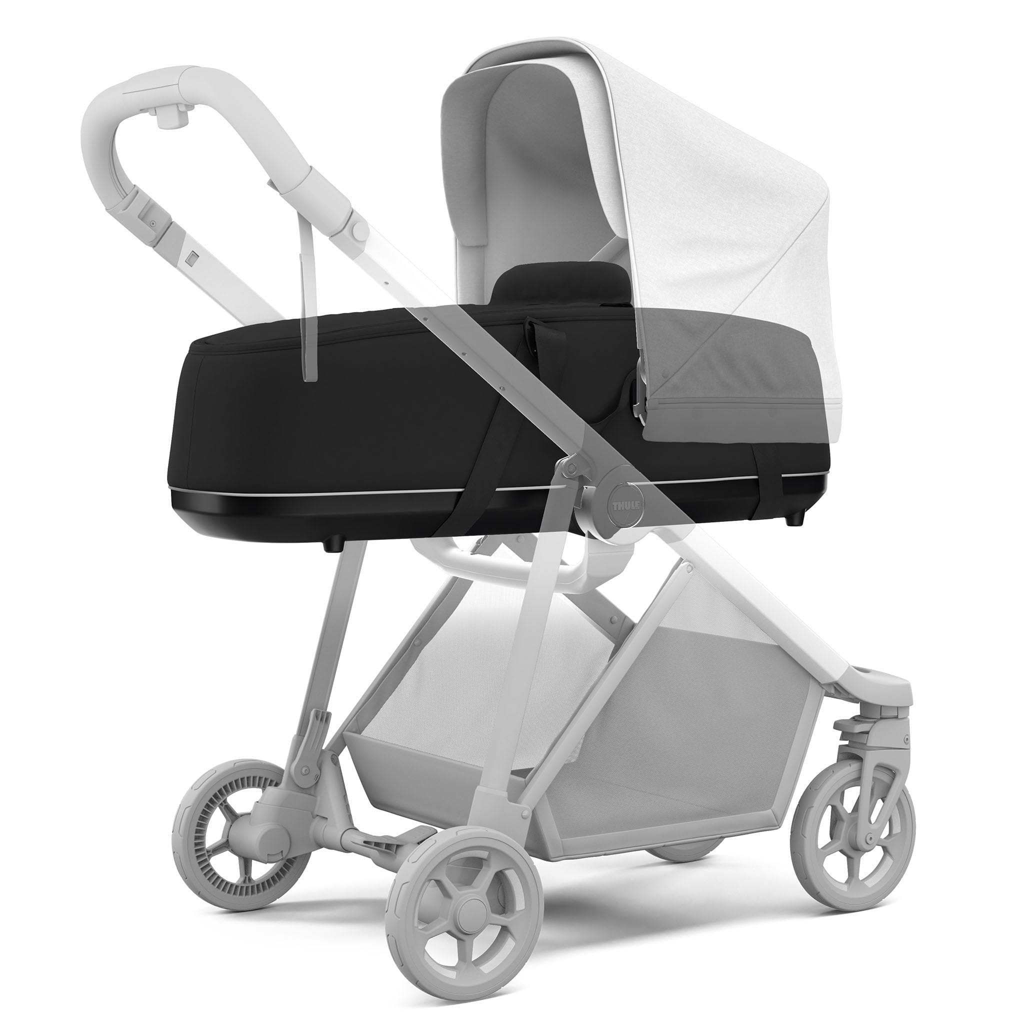 Thule Shine Misty Rose with Bassinet Pushchairs & Buggies SHI-MIS-BLK 872299049950