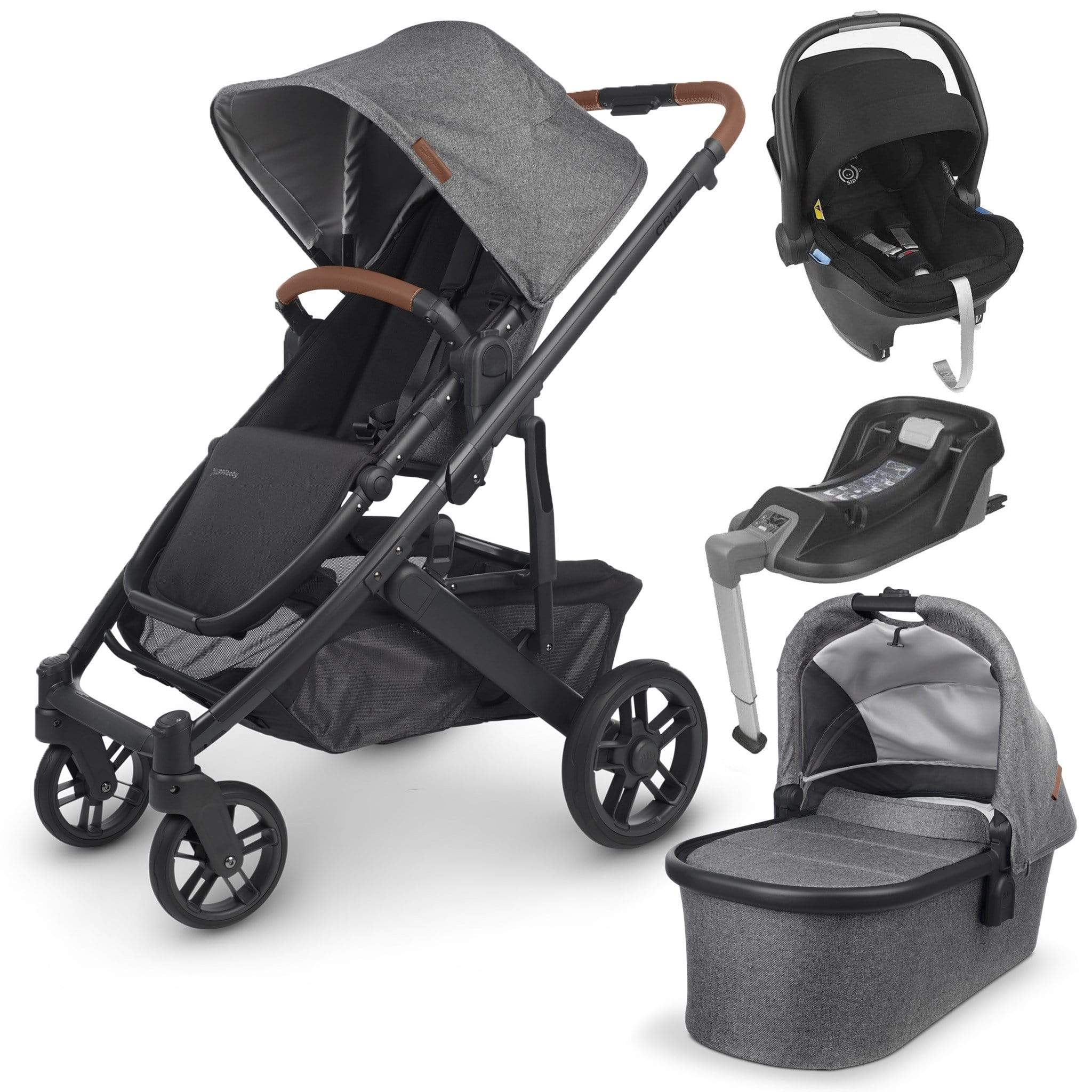 UPPAbaby Cruz v2 Mesa & Base Travel System Greyson Travel Systems 8328-GRE 0810030093671