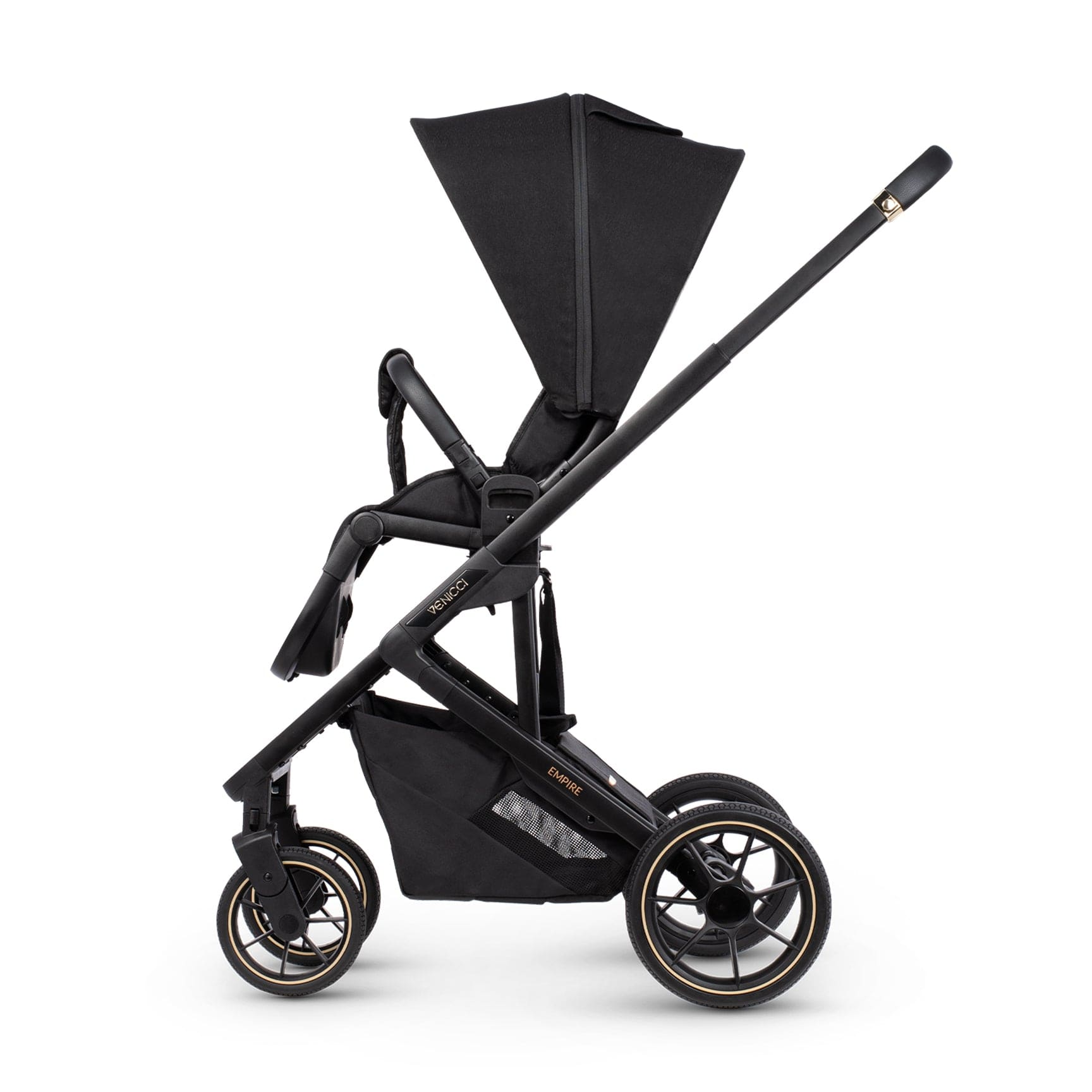 Venicci Empire Stroller & Accessory Pack in Ultra Black Pushchairs & Buggies 13175-ULT-BLK 5905261331168