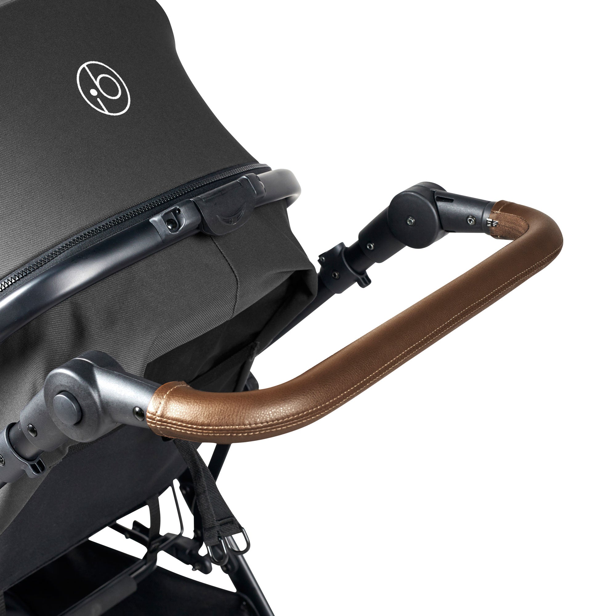 Ickle Bubba Cosmo 9-Piece Travel System with i-Size Nimbus Car Seat & Spin Isofix Base in Black / Graphite Grey / Tan