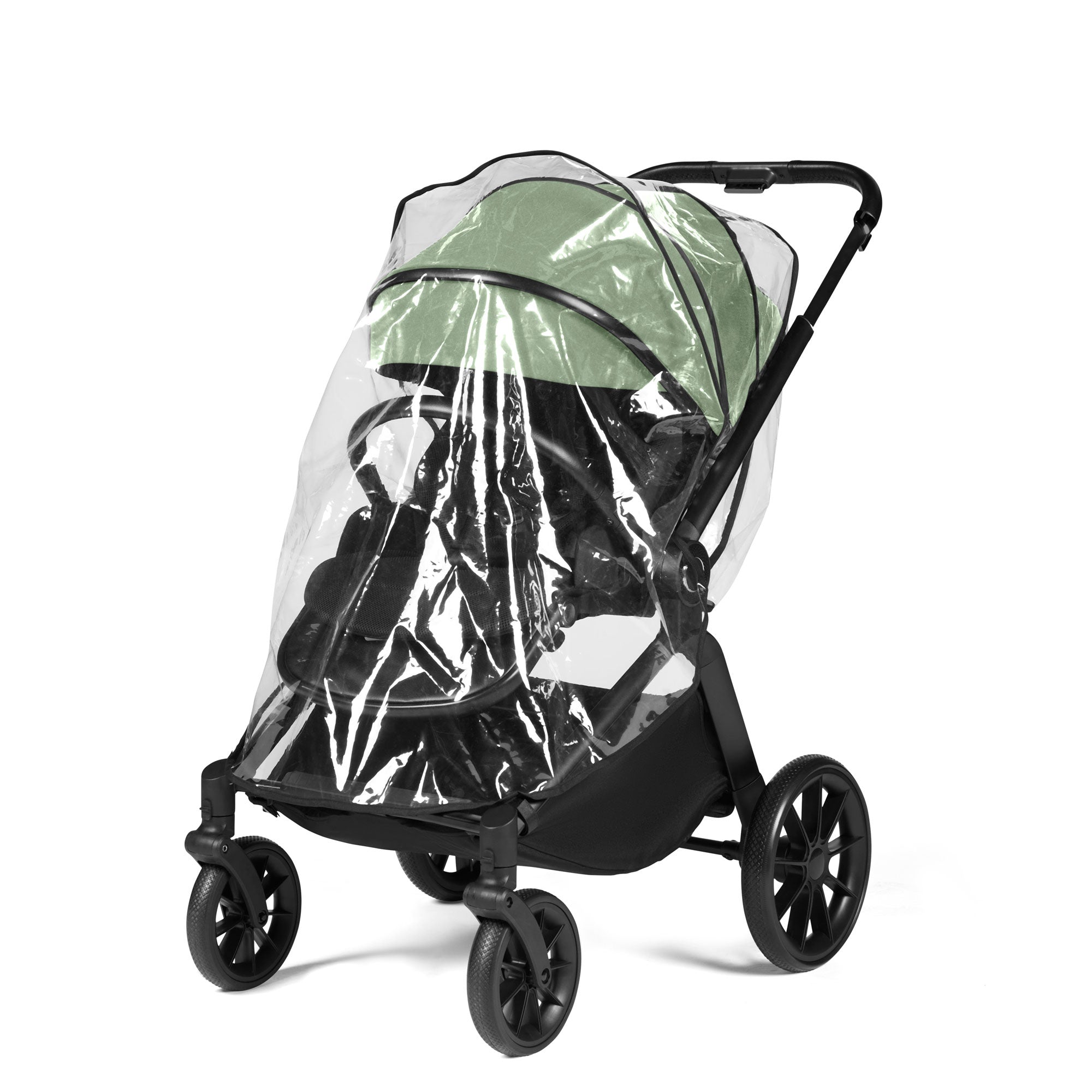 Ickle Bubba Altima 12 Piece Travel System with i-Size Nimbus Car Seat & Spin Isofix Base in Sage Green