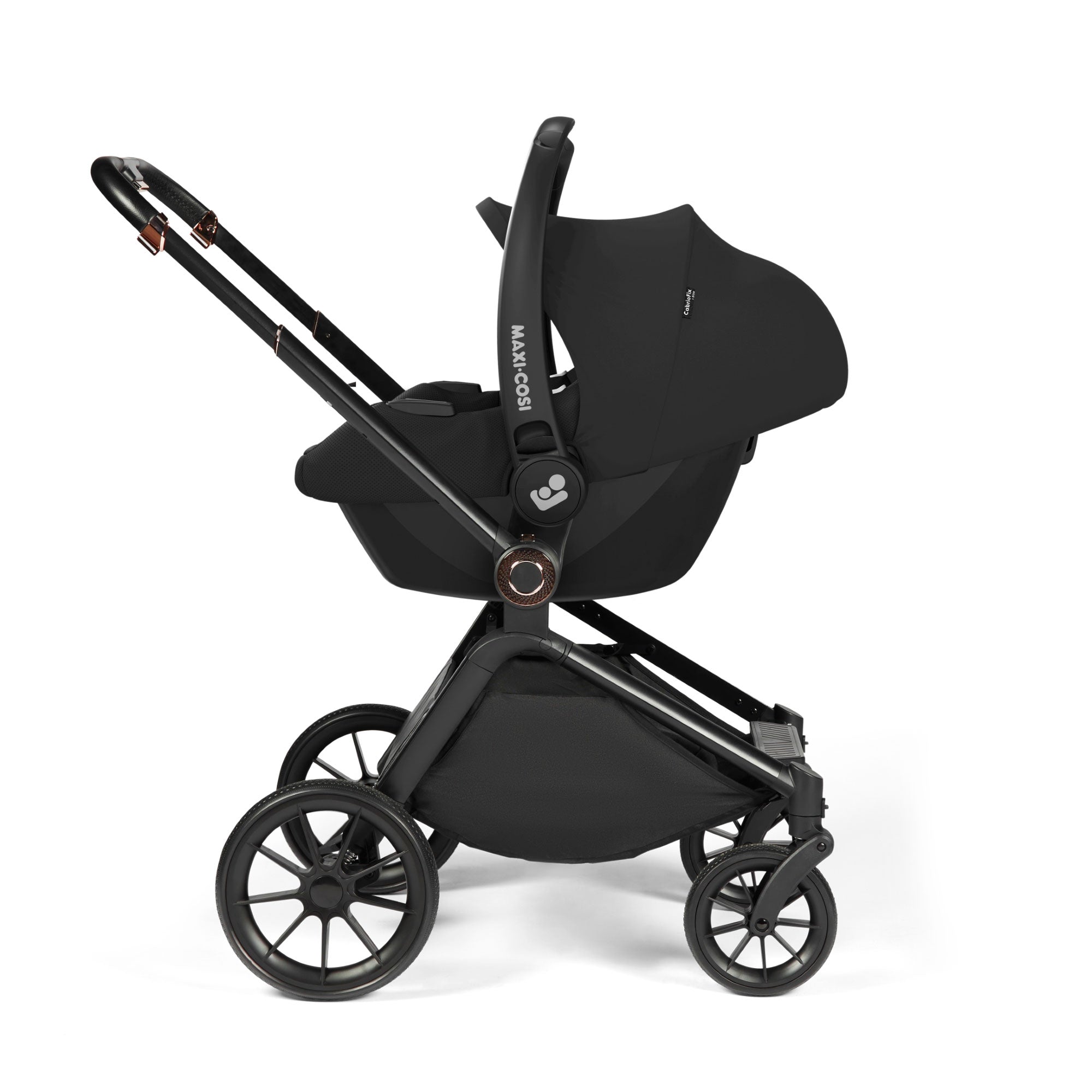 Ickle Bubba Altima 12 Piece Travel System with Maxi-Cosi Cabriofix i-Size Car Seat & Isofix Base in Sage Green