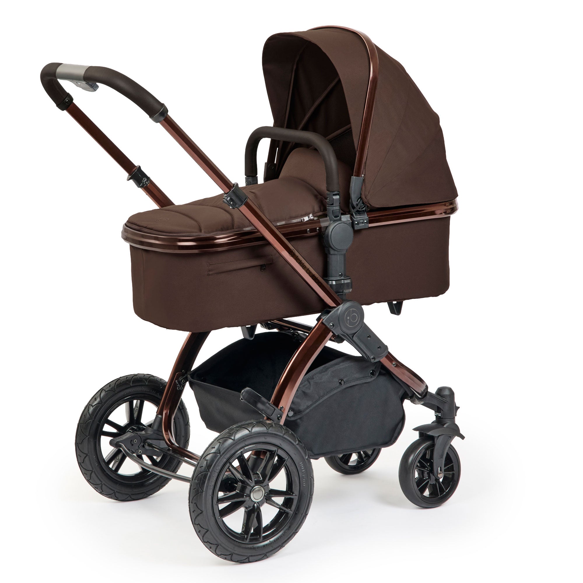 Ickle Bubba Stomp Luxe Elements Edition 16 Piece Ultimate Travel System in Chestnut