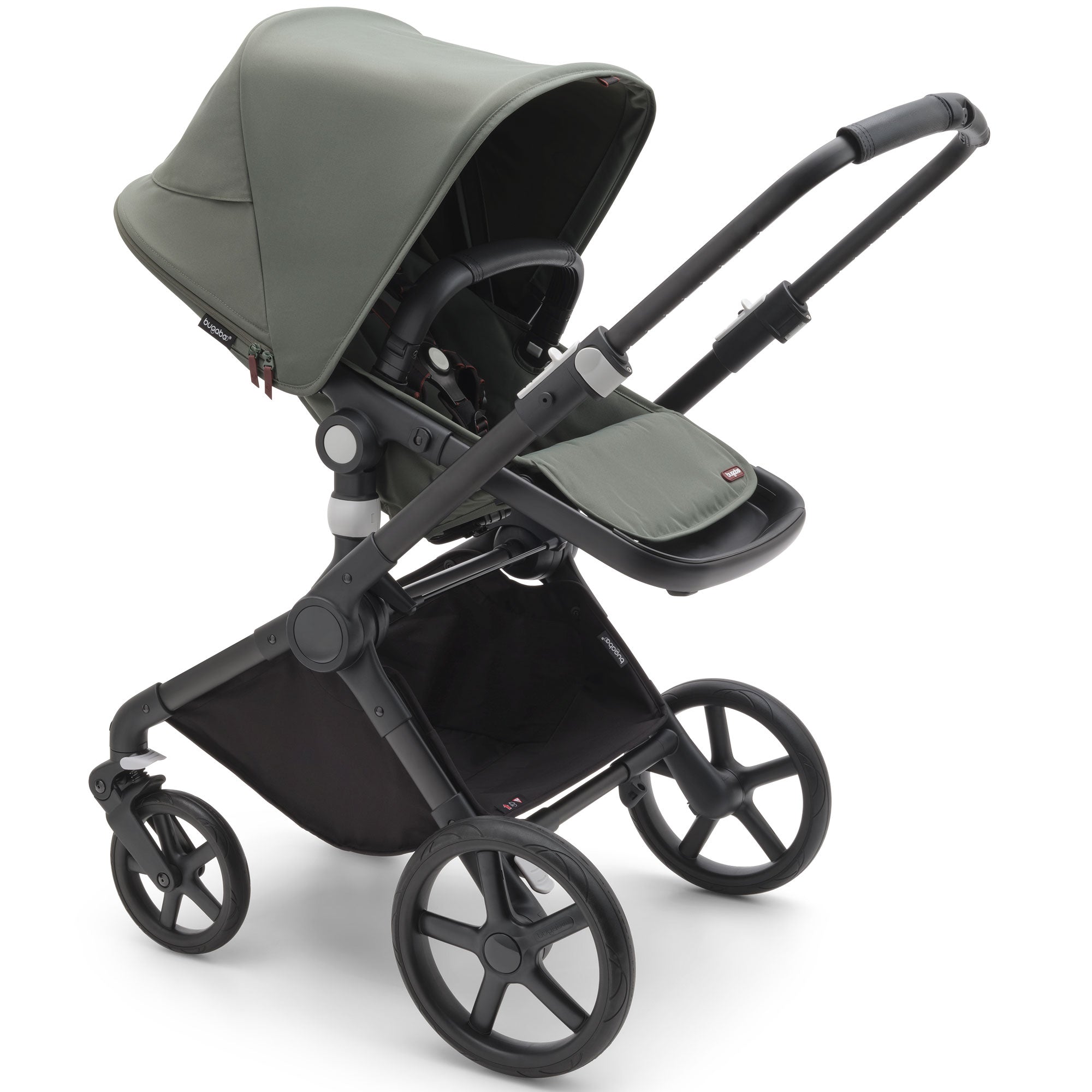 Bugaboo Fox Cub Ultimate Newborn Bundle in Black/Forest Green