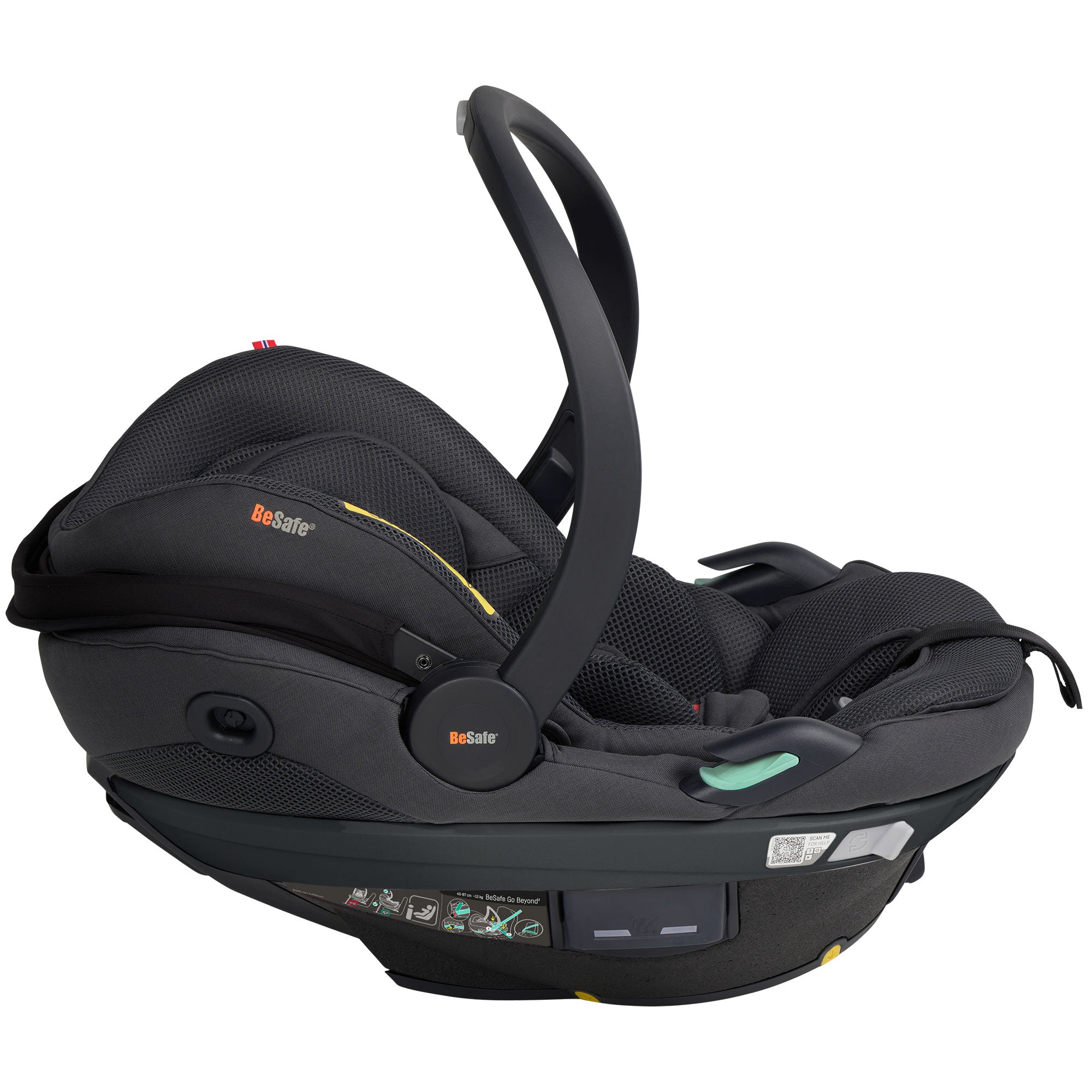 BeSafe Go Beyond 2 Car Seat in Anthracite Mesh