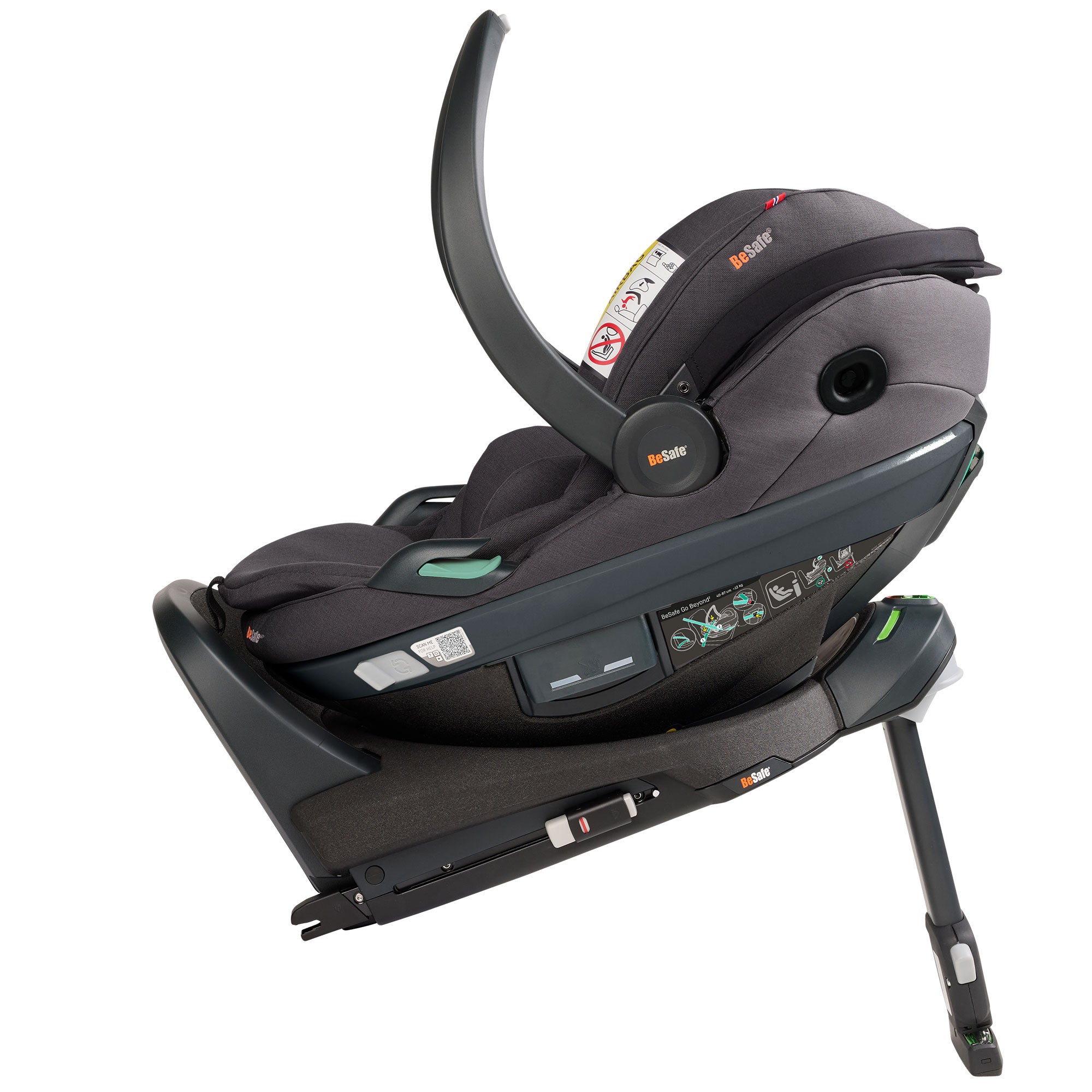 BeSafe Go Beyond 2 Car Seat in Dark Grey Melange