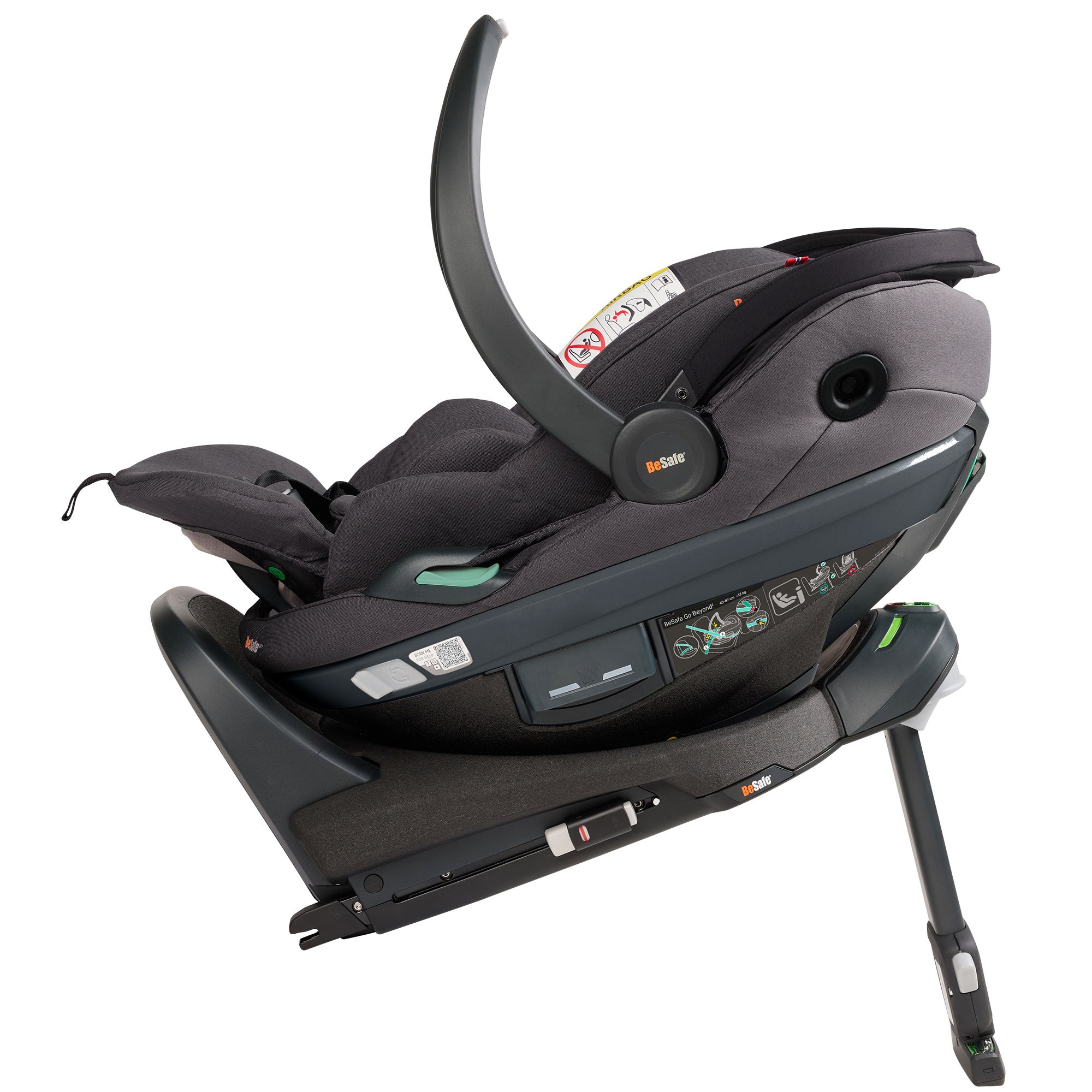 BeSafe Go Beyond 2 Car Seat in Dark Grey Melange