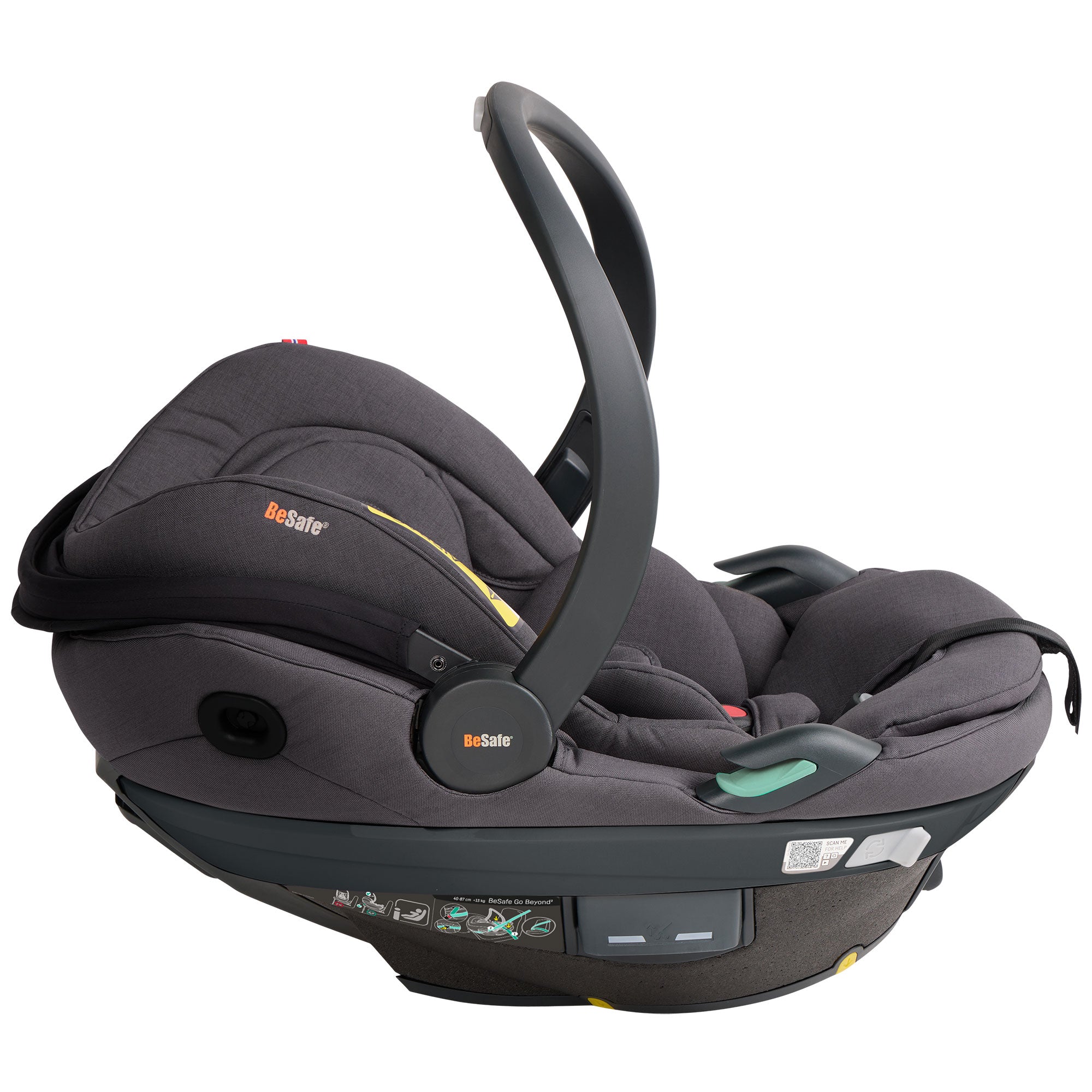 BeSafe Go Beyond 2 Car Seat in Dark Grey Melange