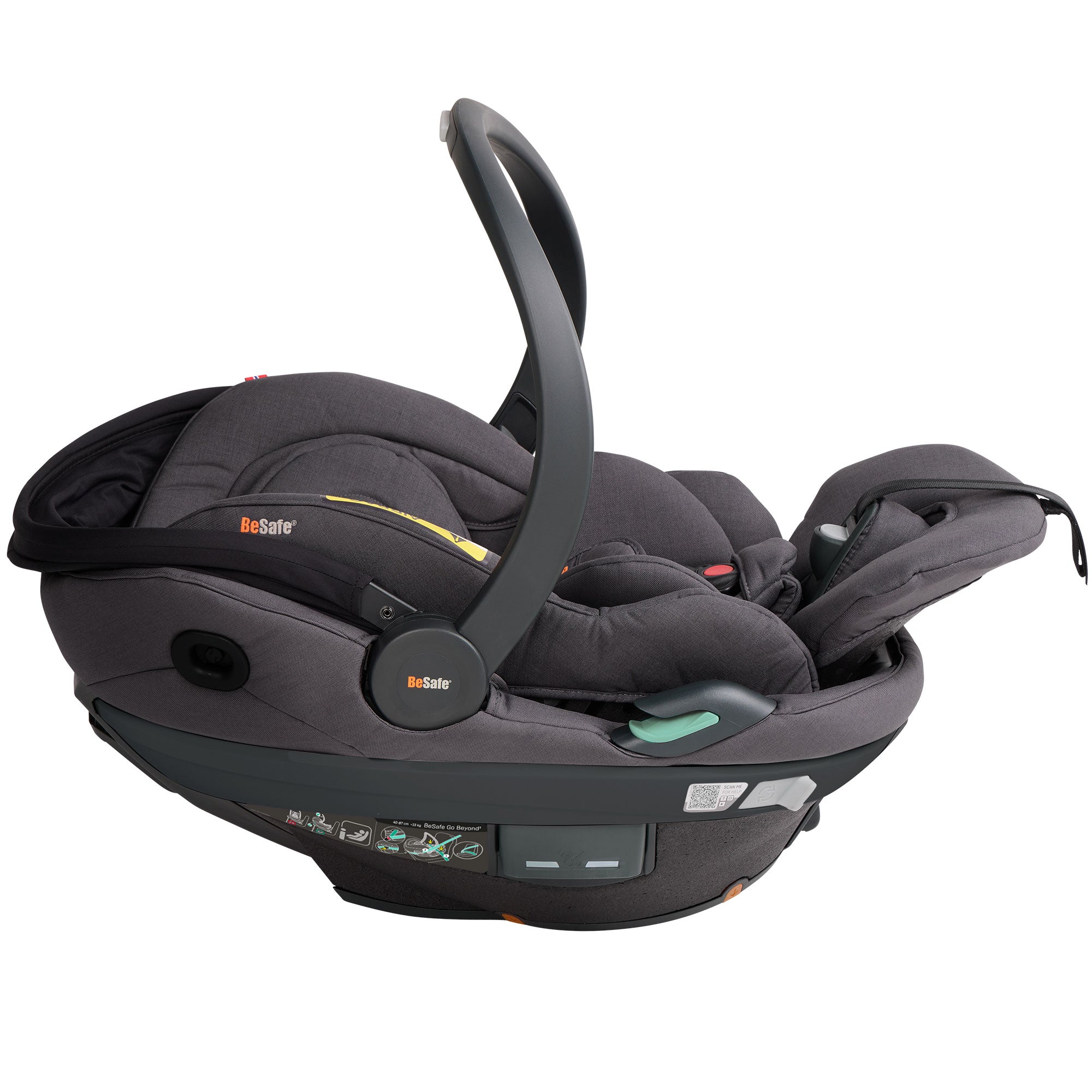 BeSafe Go Beyond 2 Car Seat in Dark Grey Melange