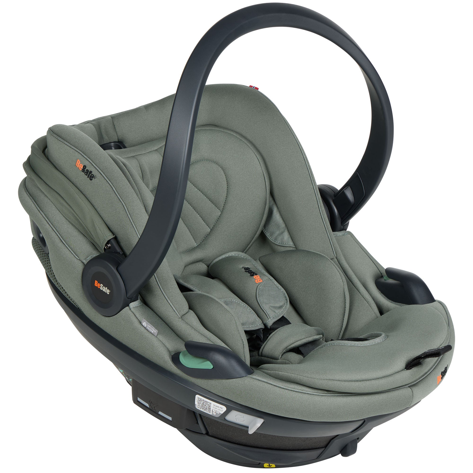 BeSafe Go Beyond 2 Car Seat in Meadow Green Soft Breeze