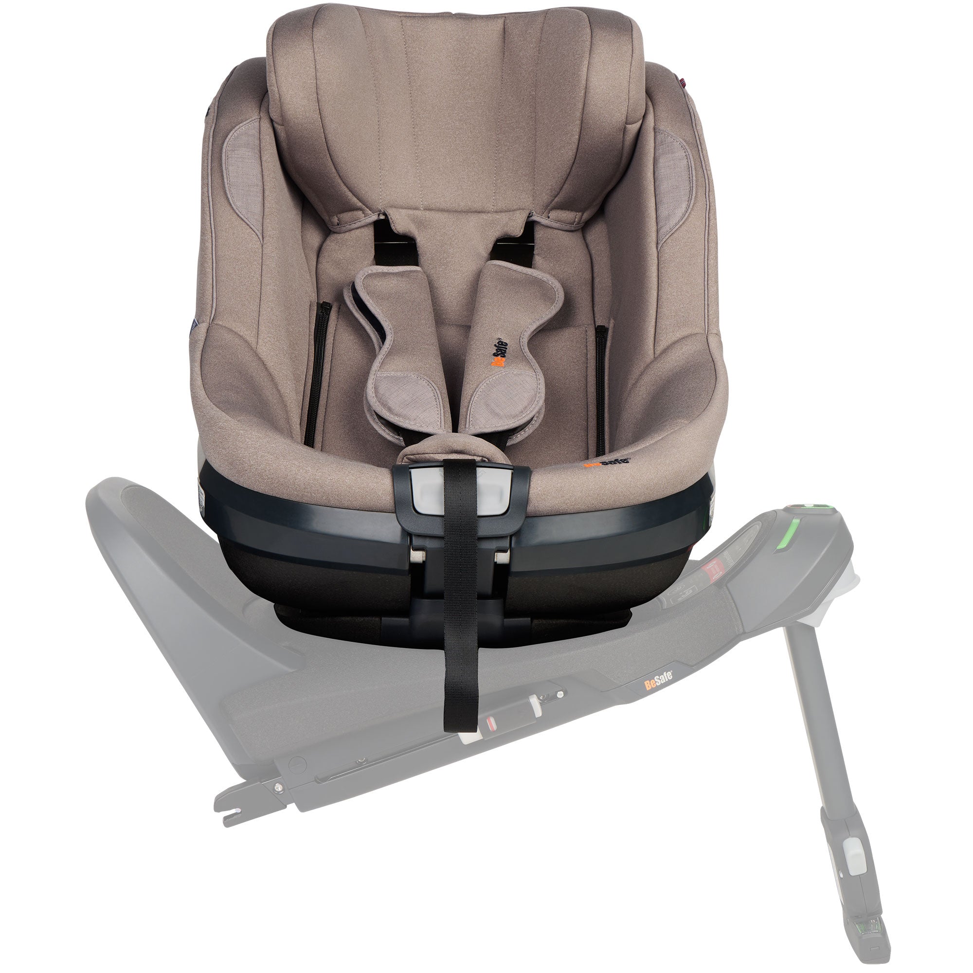 BeSafe Beyond 2 Rear Facing Car Seat in Dark Sand Soft Breeze
