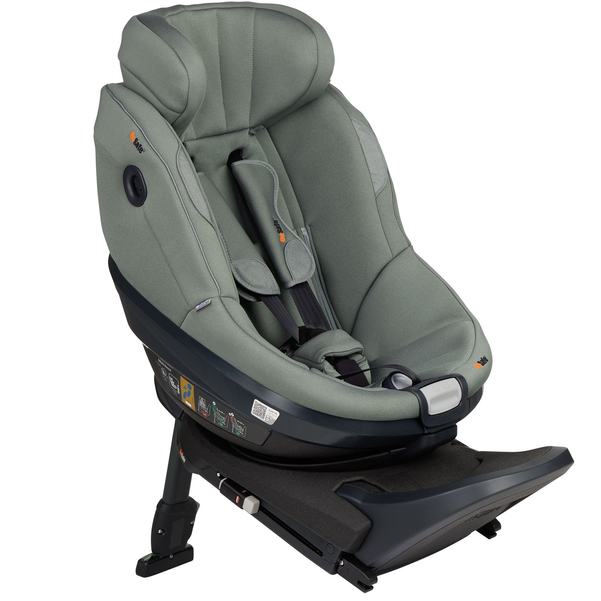 BeSafe Beyond 2 Rear Facing Car Seat in Meadow Green Soft Breeze