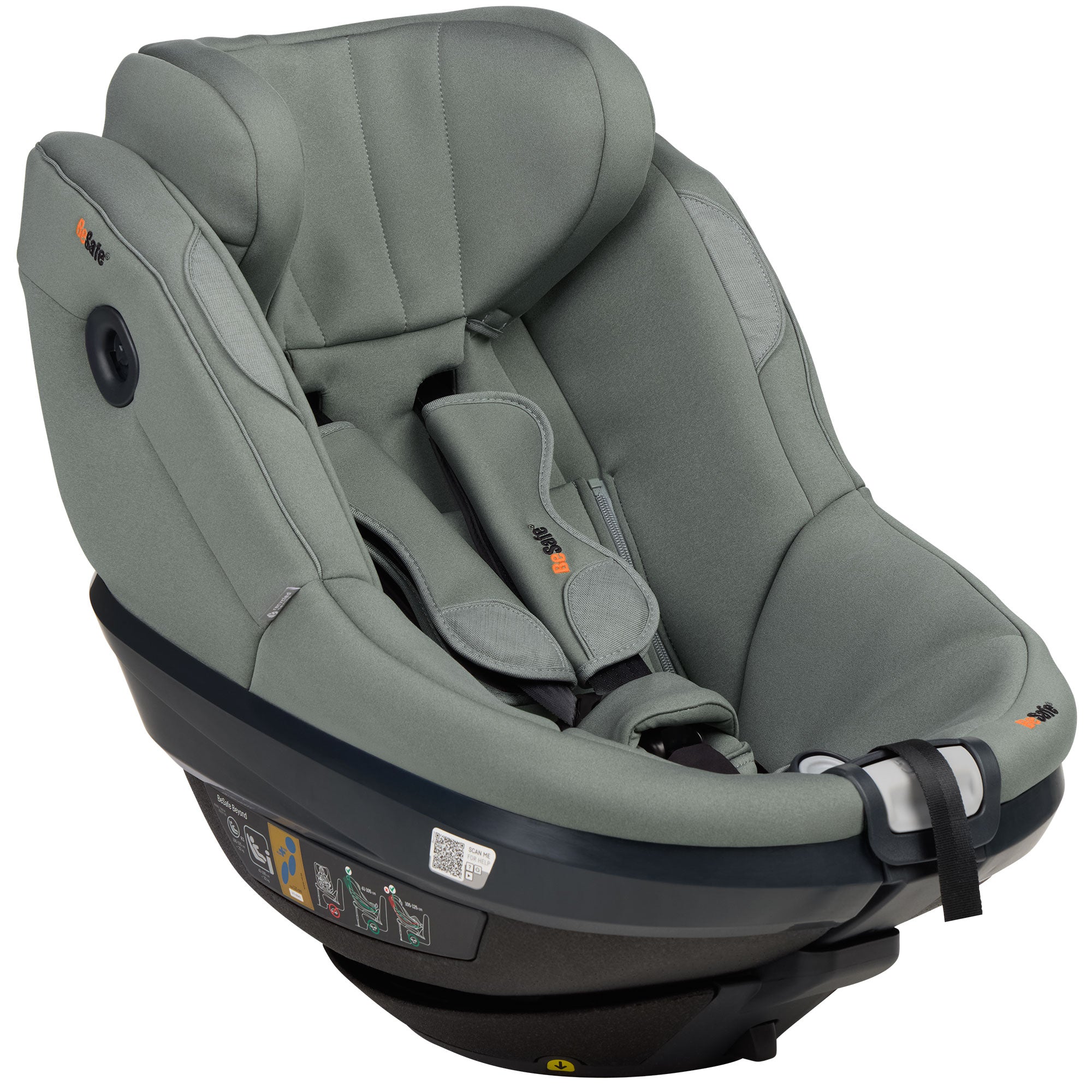 BeSafe Beyond 2 Rear Facing Car Seat in Meadow Green Soft Breeze