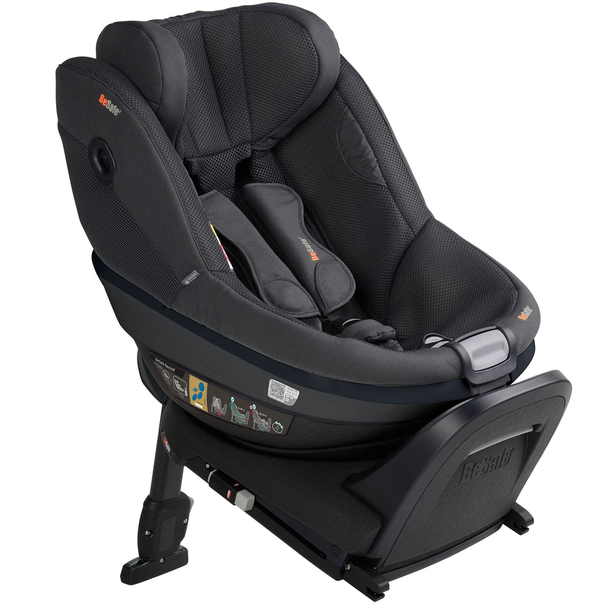 BeSafe Beyond 2 Rear Facing Car Seat in Anthracite Mesh