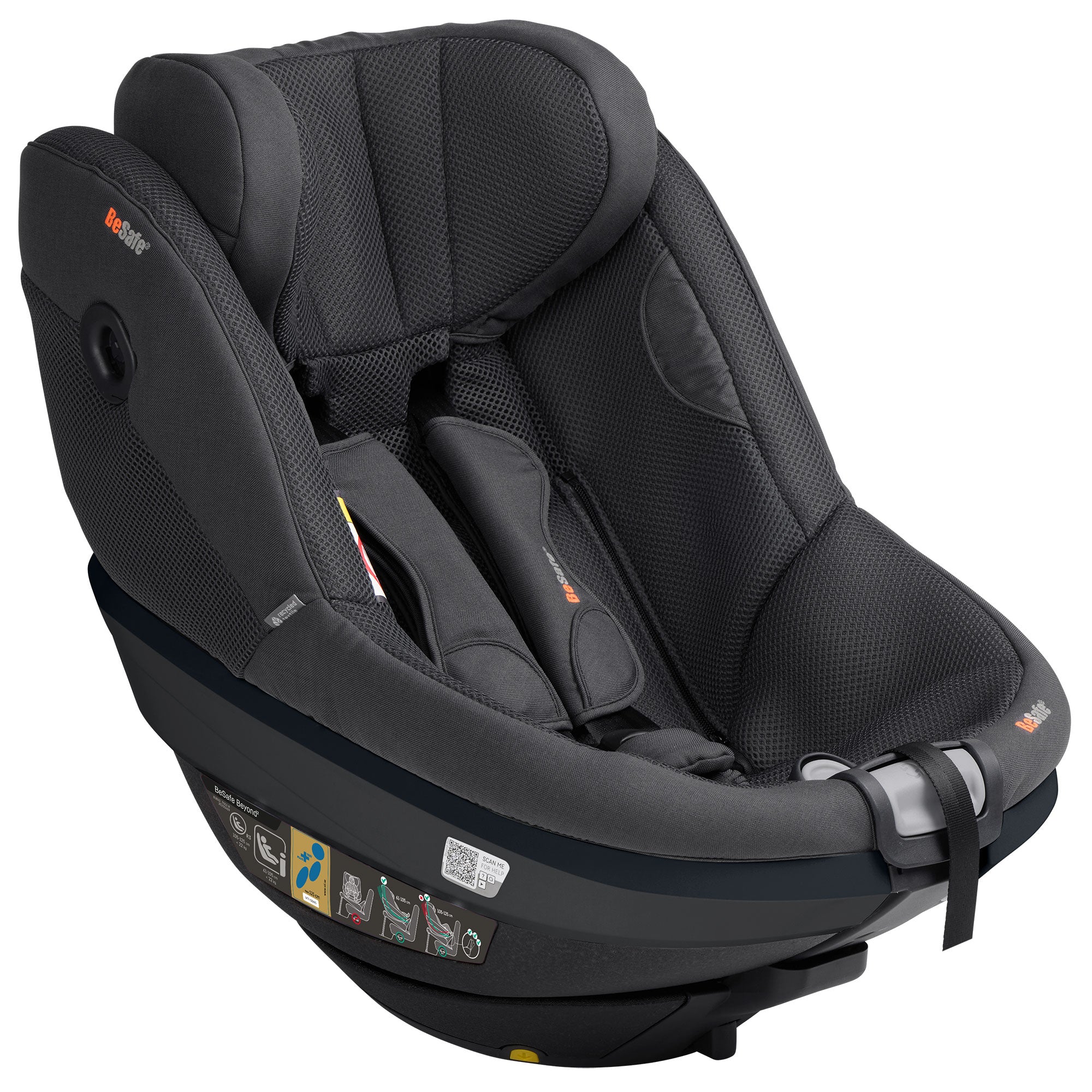 BeSafe Beyond 2 Rear Facing Car Seat in Anthracite Mesh