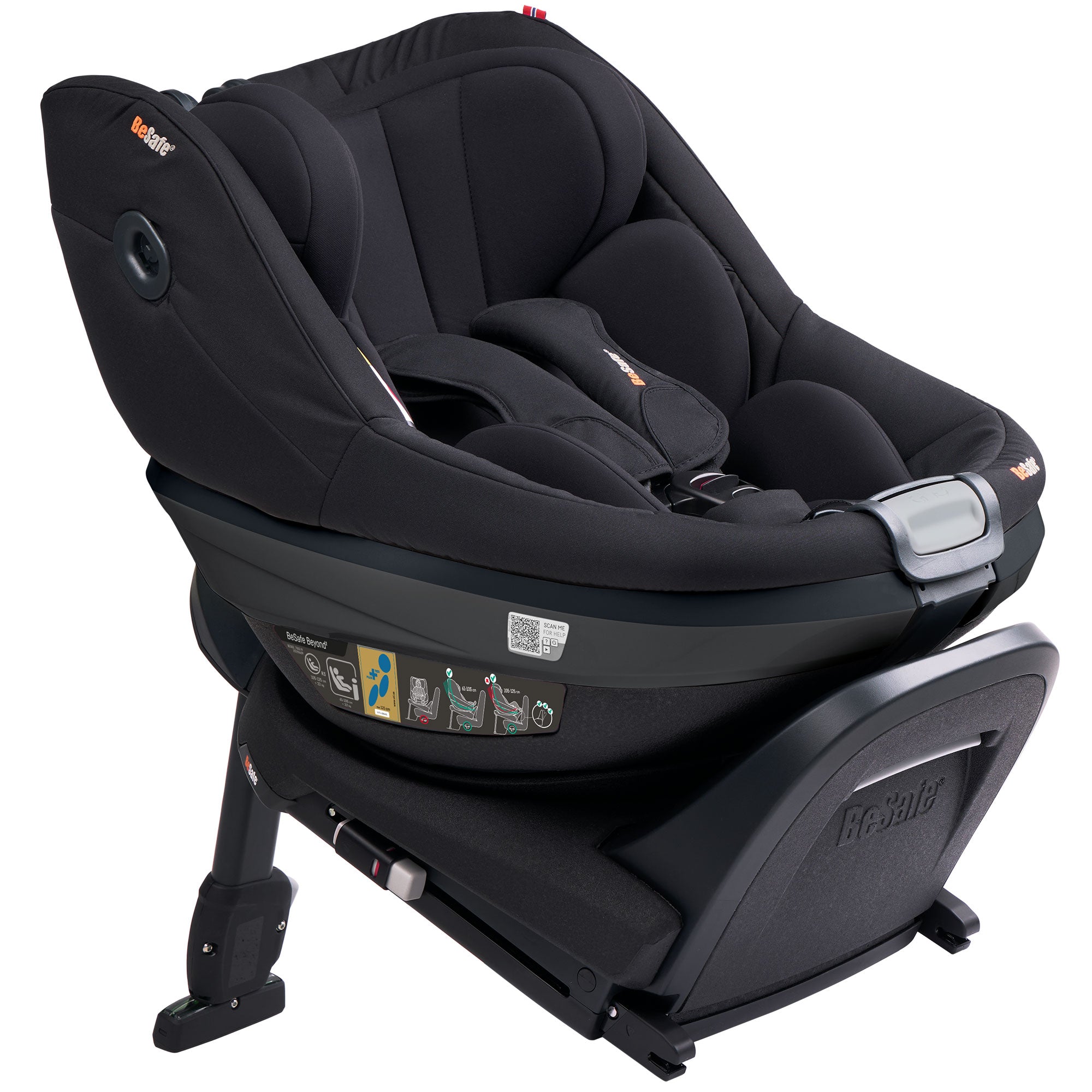 BeSafe Beyond 2 Rear Facing Car Seat in Black Cab