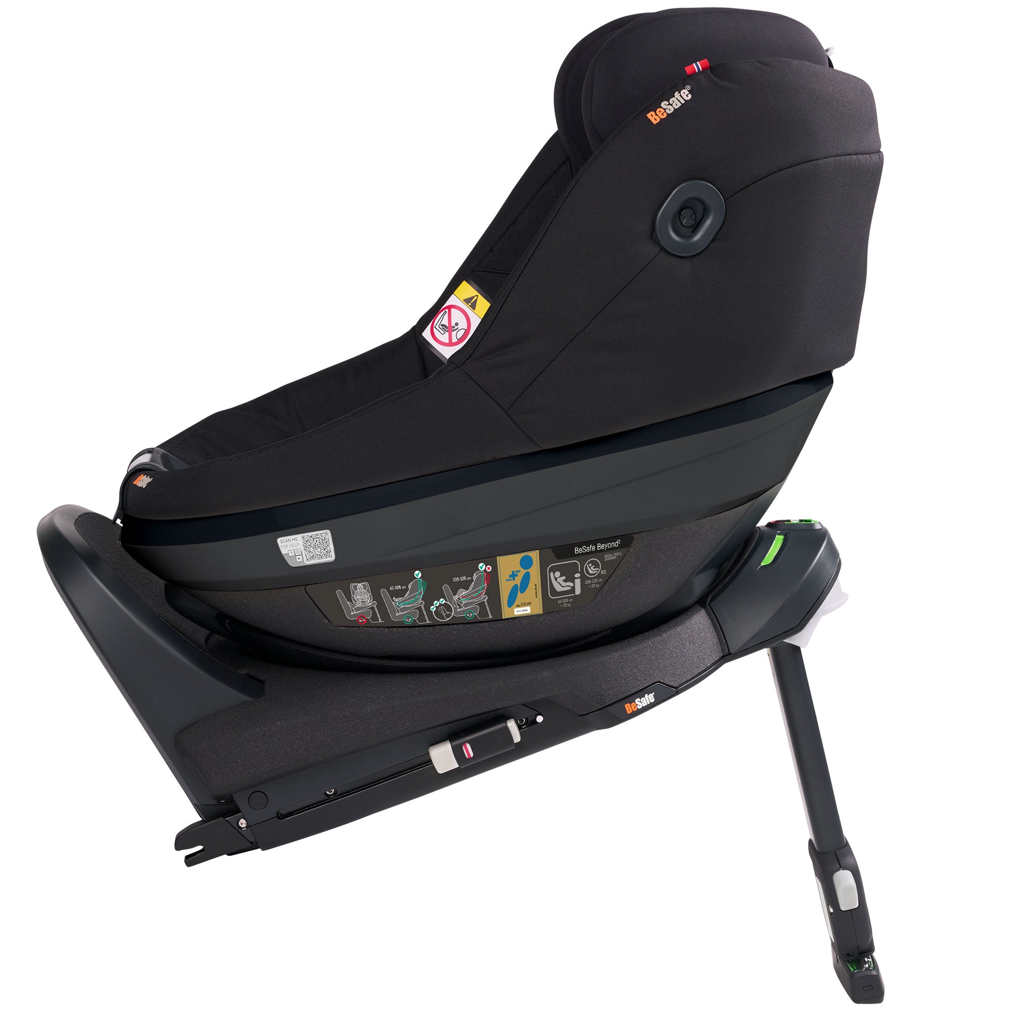BeSafe Beyond 2 Rear Facing Car Seat in Black Cab