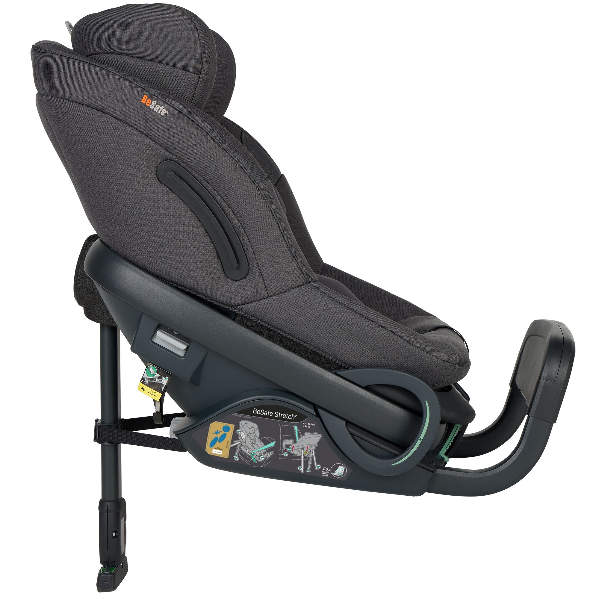 BeSafe Stretch 2 Car Seat in Dark Grey Melange