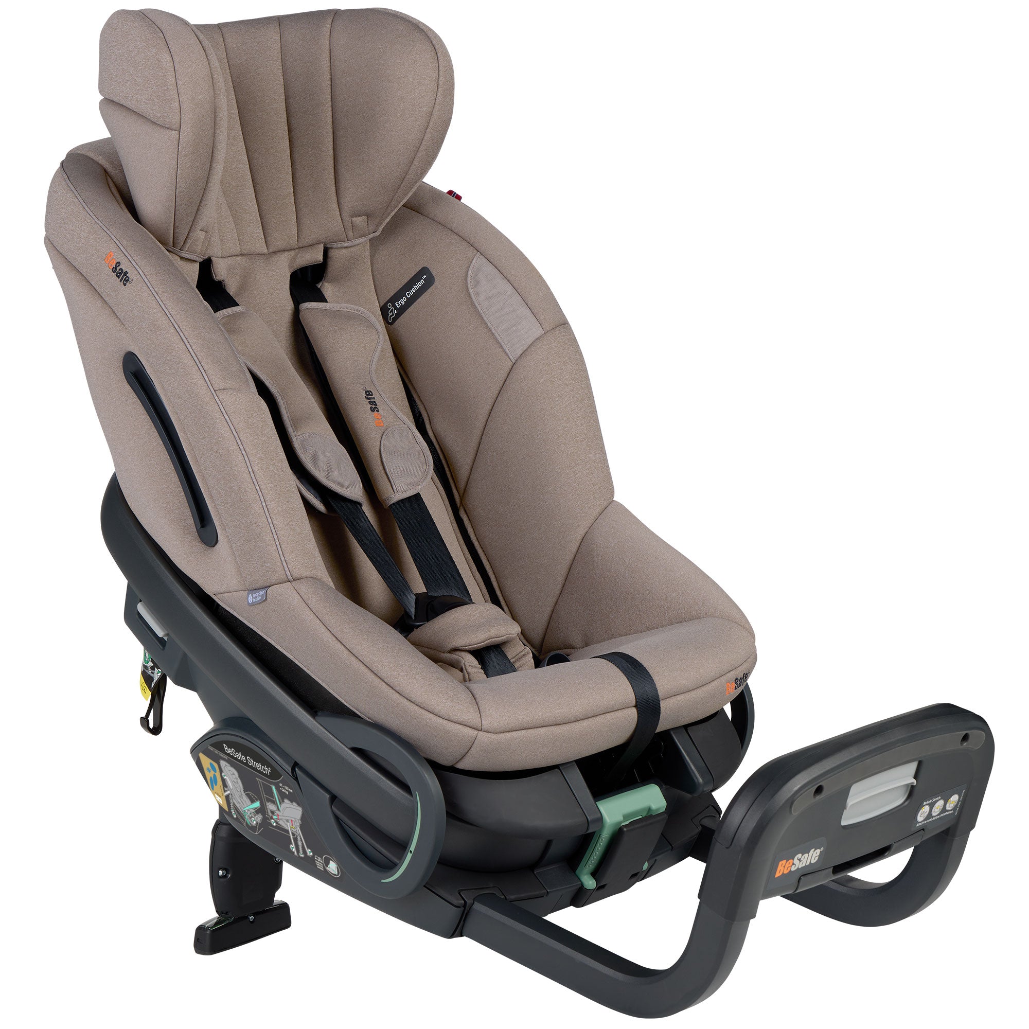 BeSafe Stretch 2 Car Seat in Dark Sand Soft Breeze