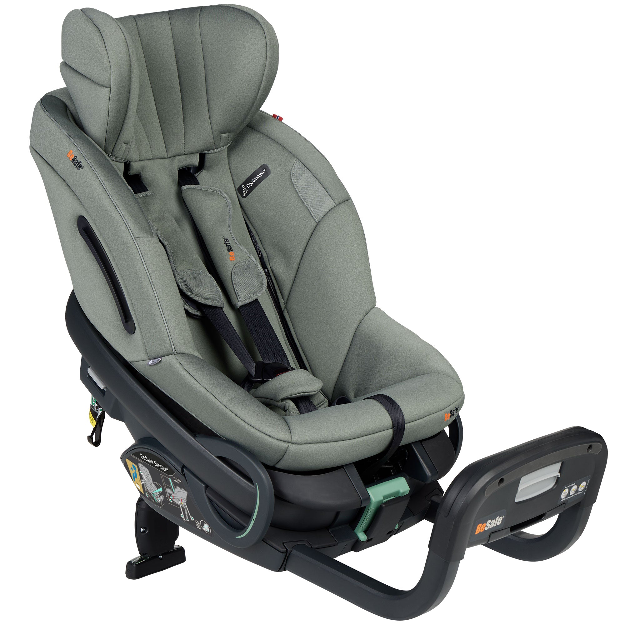 BeSafe Stretch 2 Car Seat in Meadow Green Soft Breeze