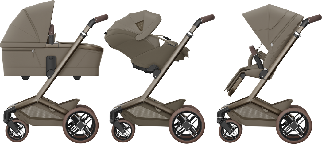 Maxi-Cosi Fame 10 Piece Premium Family XL Bundle in Oak Truffle