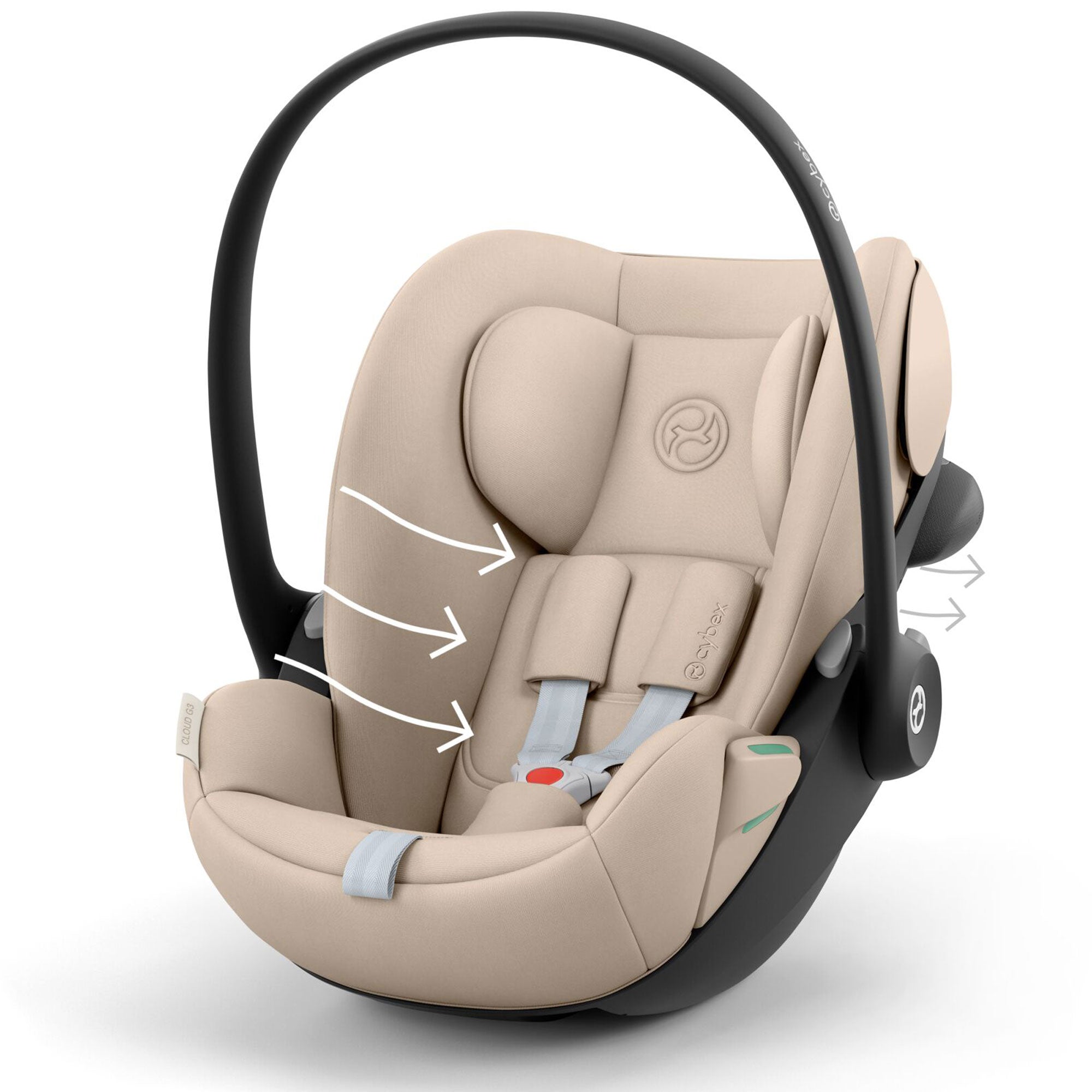 Cybex Cloud G3 Comfort i-Size Car Seat in Almond Beige