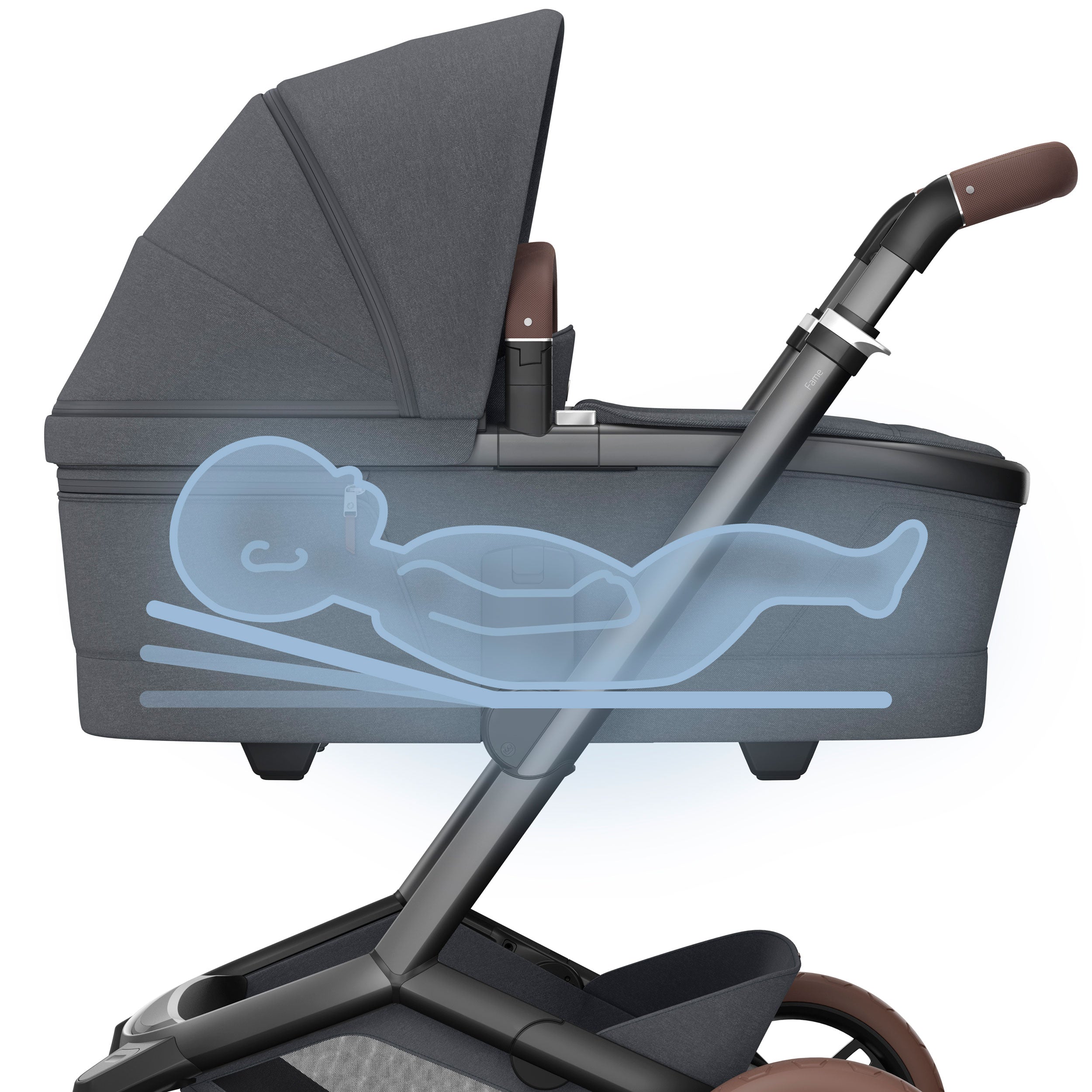 Maxi-Cosi FAME Pram with Carrycot in Twillic Graphite