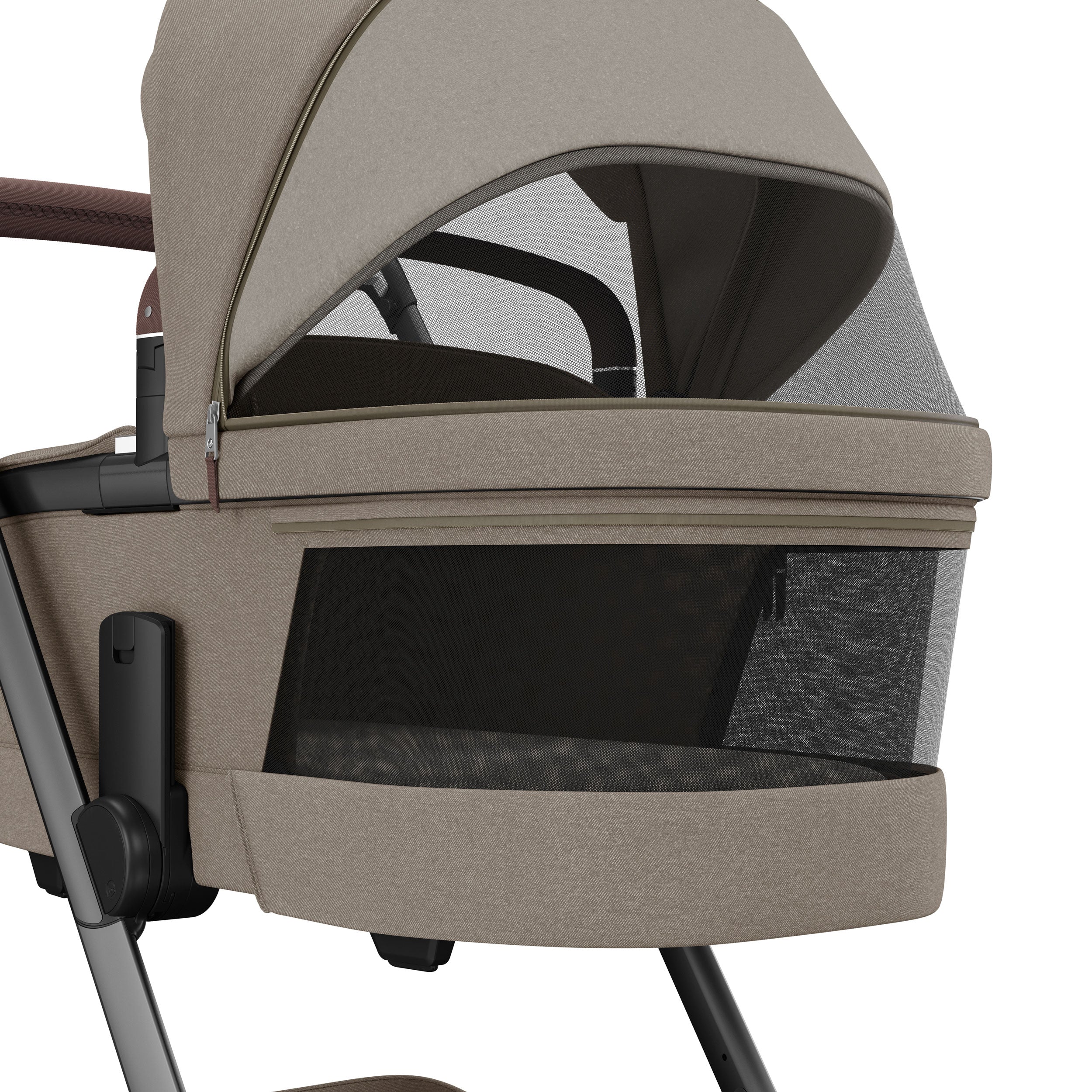 Maxi-Cosi FAME Pram with Carrycot in Twillic Truffle (Black Wheels)