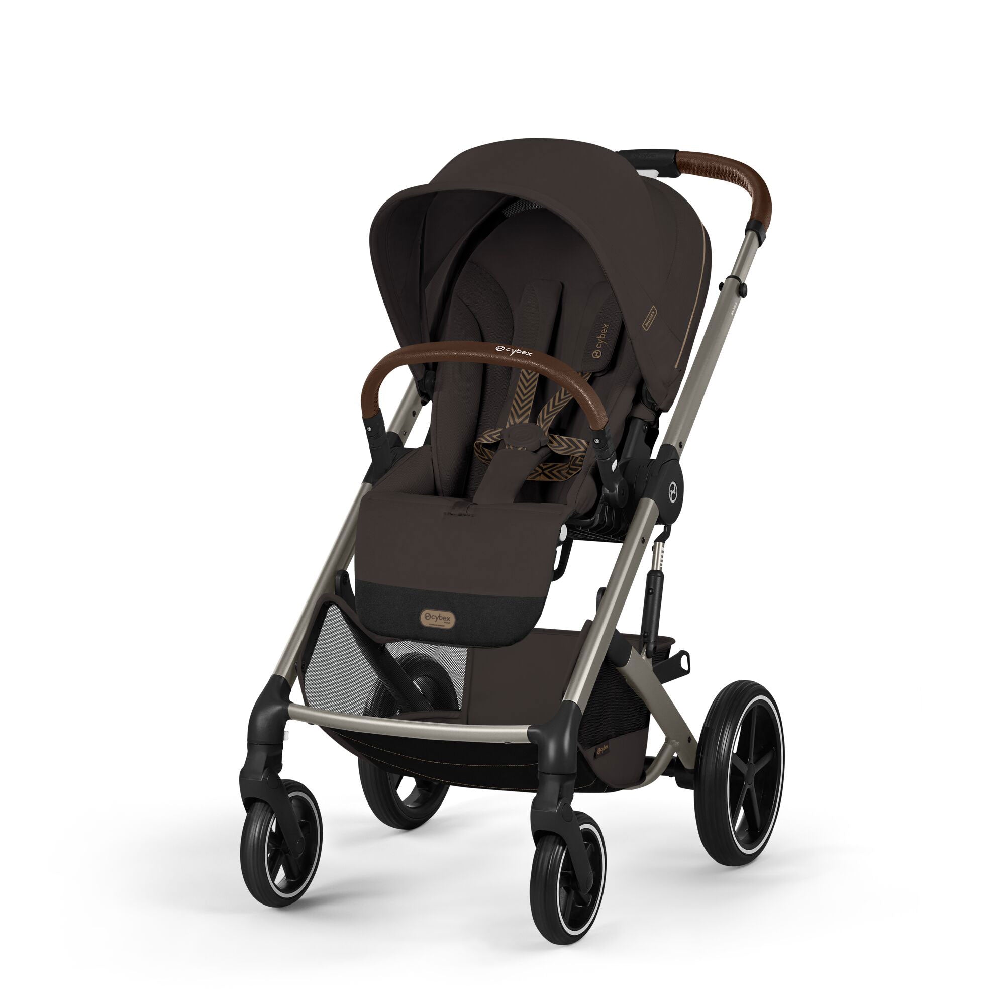Cybex Balios S Lux Pushchair with Foldable Carrycot in Chocolate Brown
