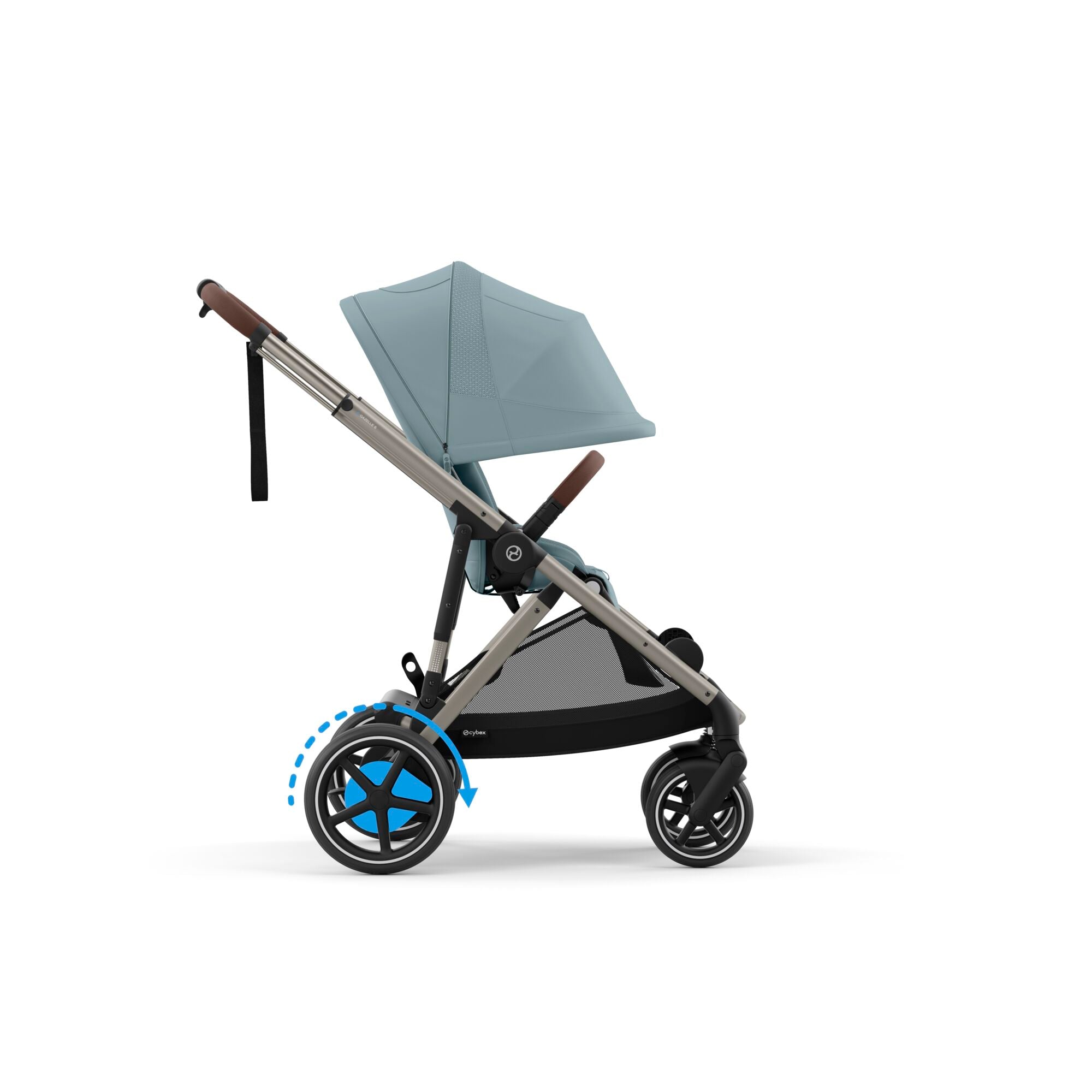 Cybex eGazelle S Twin Luxury Pushchair Bundle in Stormy Blue