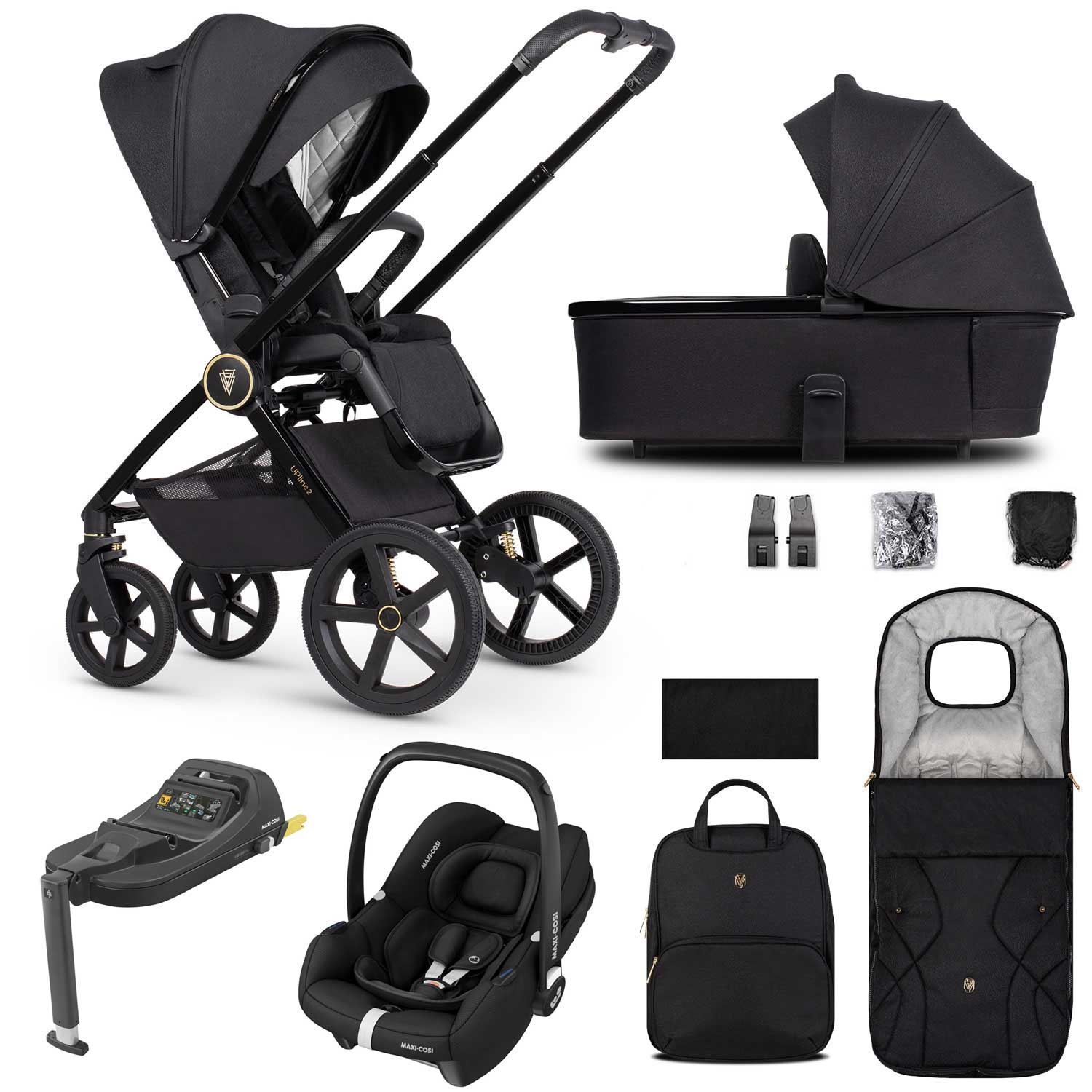 Venicci Tinum Upline 2 3in1 Maxi-Cosi Travel System in Black