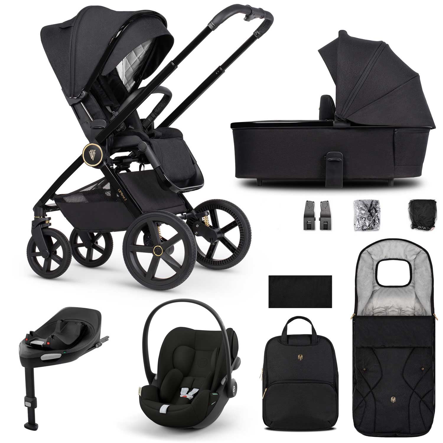 Venicci Tinum Upline 2 3in1 Cybex Travel System in Black