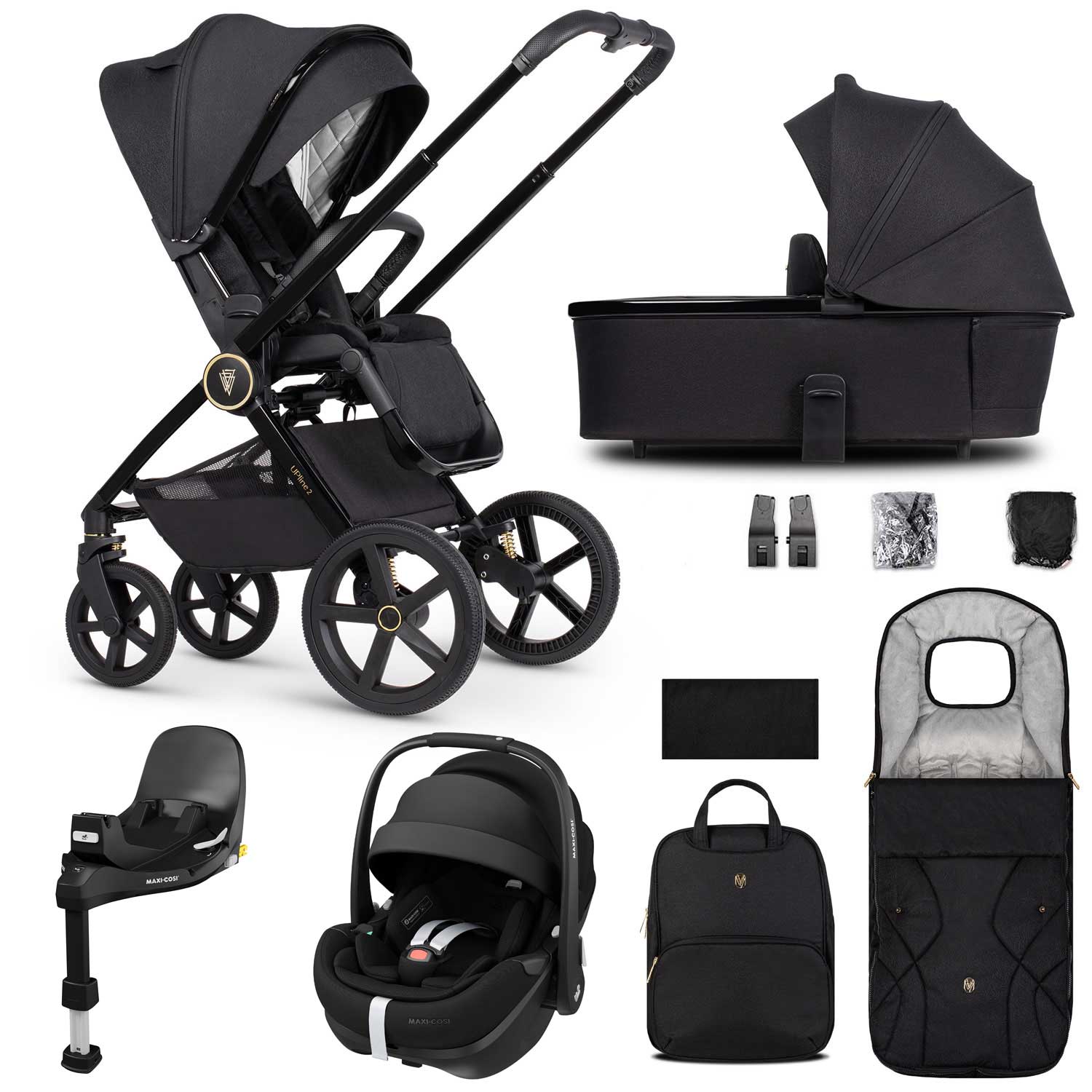 Venicci Tinum Upline 2 3in1 Maxi-Cosi Travel System in Black