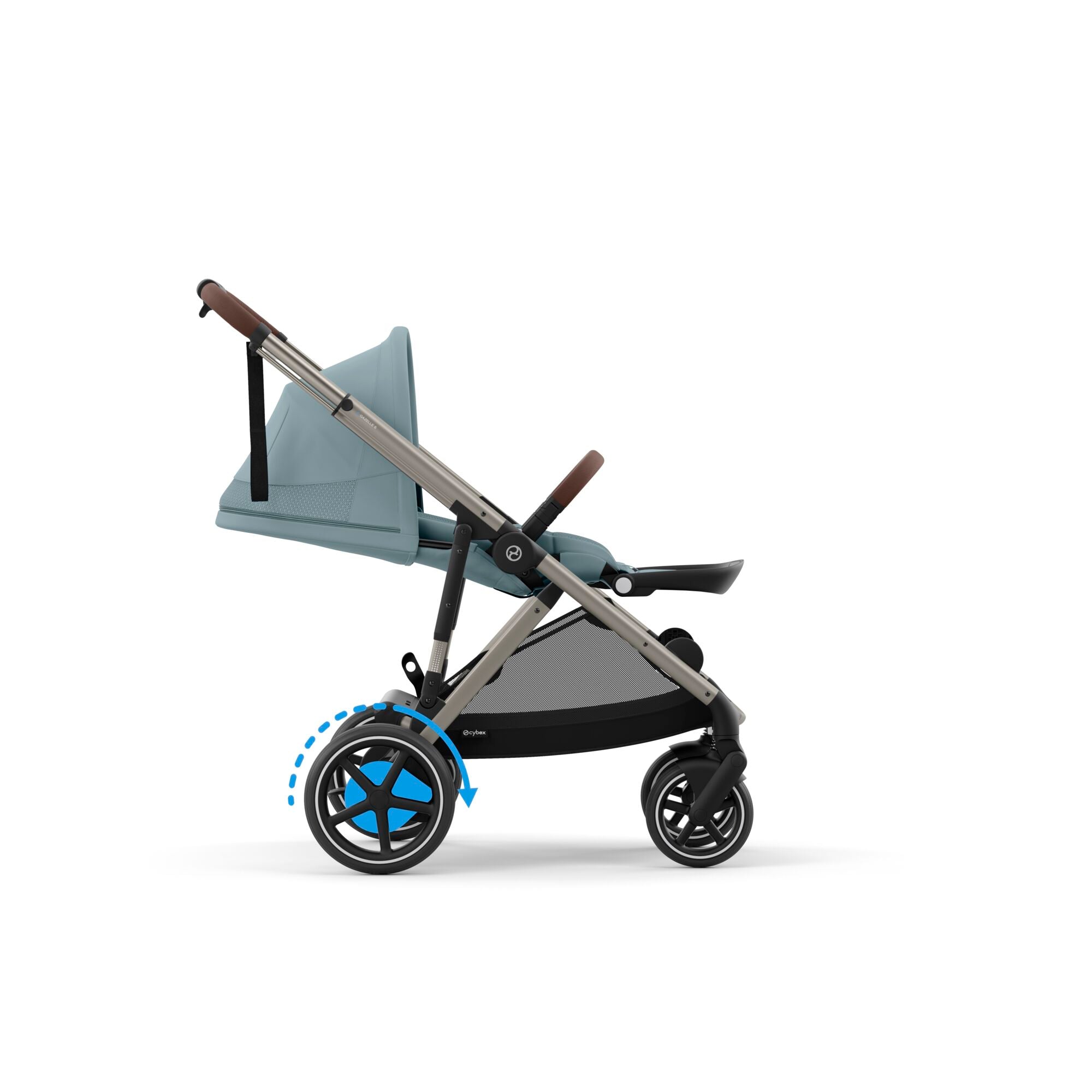 Cybex eGazelle S Twin Comfort Pushchair Bundle in Stormy Blue