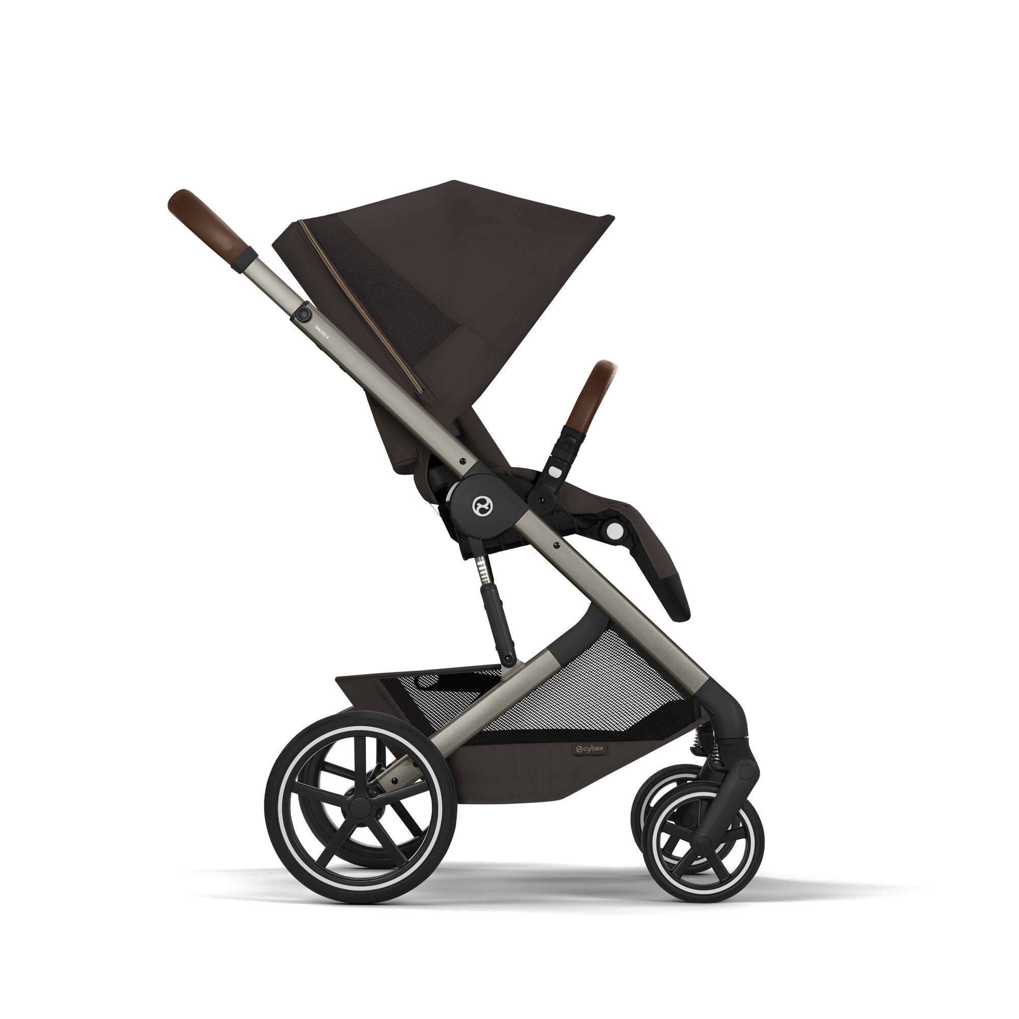 Cybex Balios S Lux Foldable Carrycot Accessory Bundle in Chocolate Brown