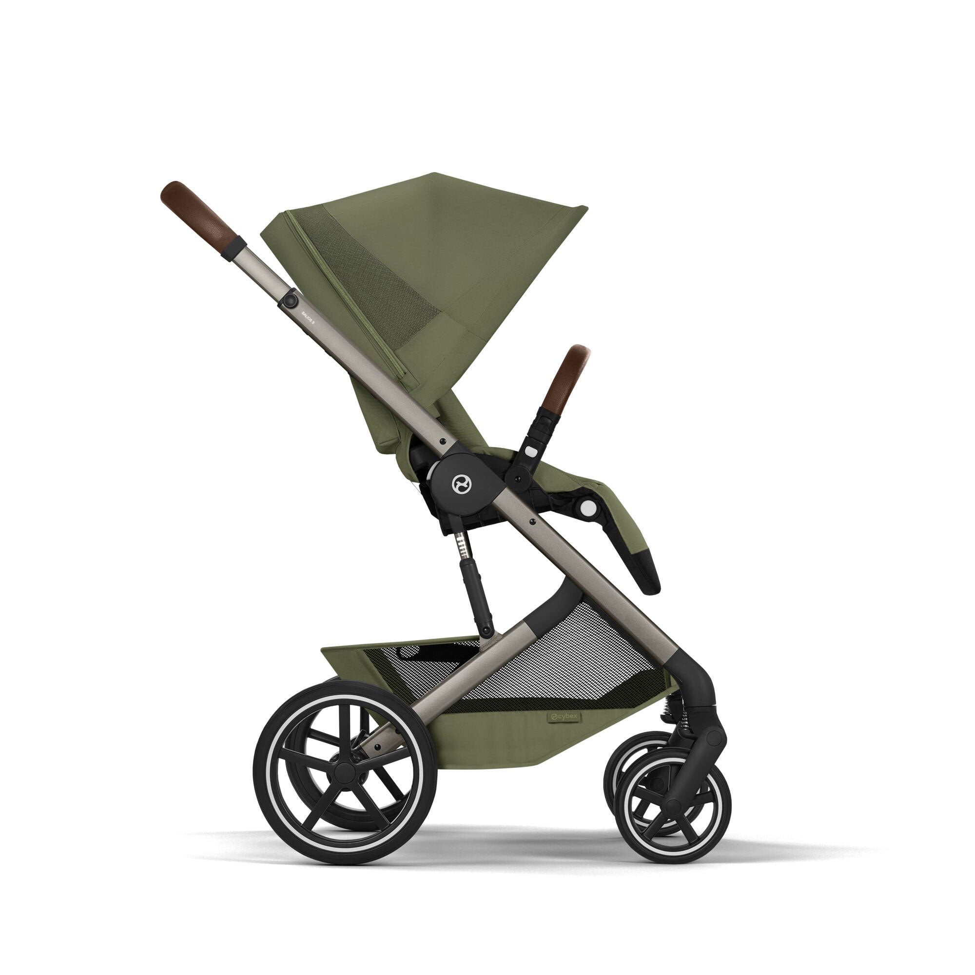 Cybex Balios S Lux Pushchair with Foldable Carrycot in Moss Green