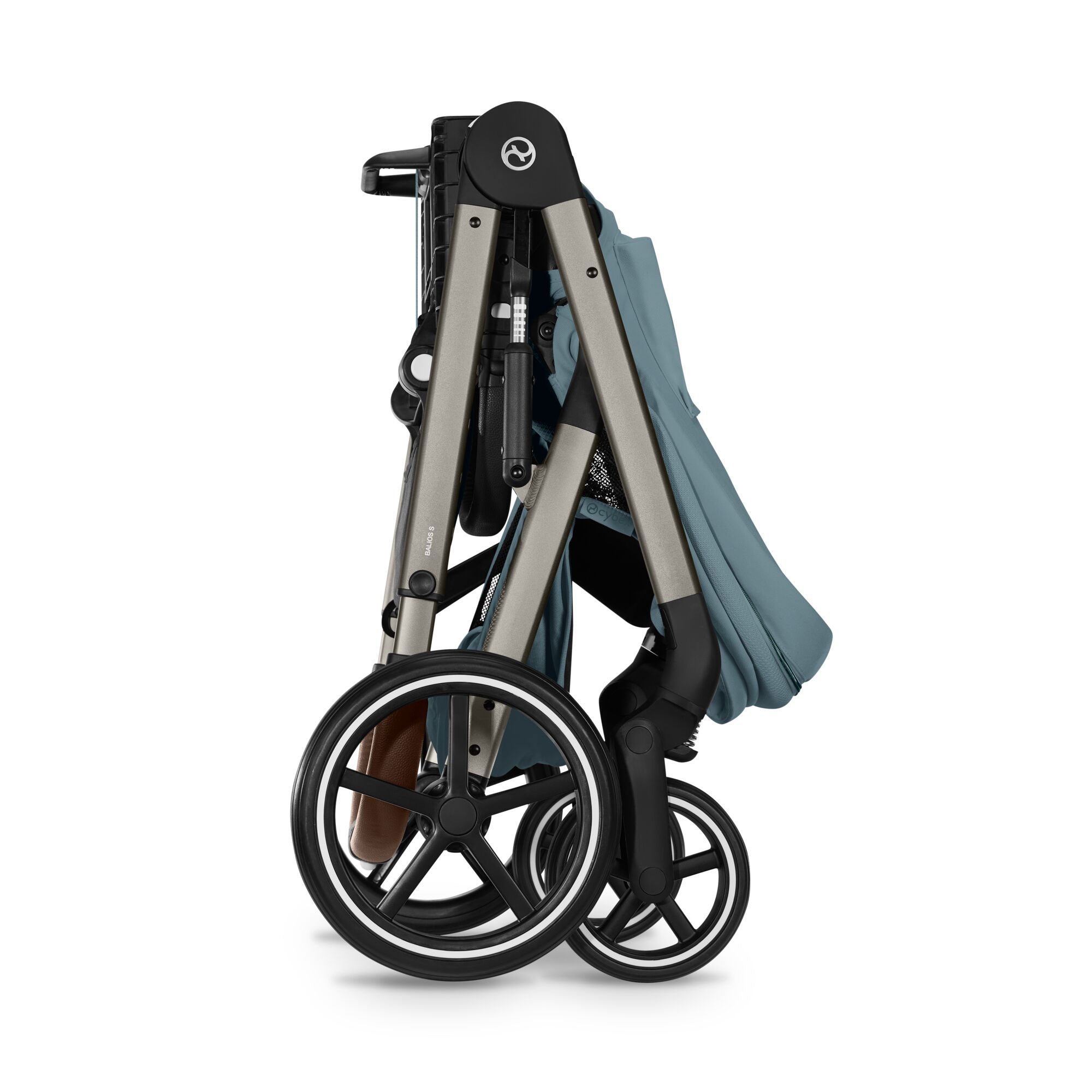 Cybex Balios S Lux Foldable Carrycot Ultimate Travel System in Stormy Blue